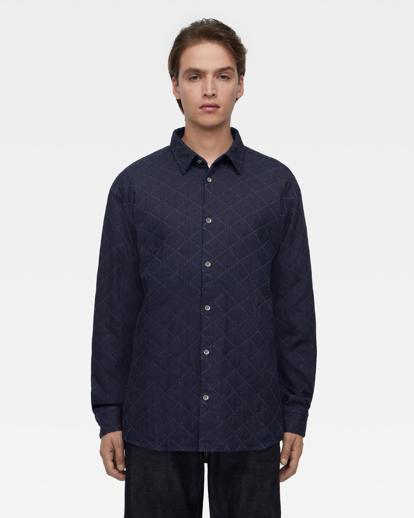 Indigo Sashiko Shirt