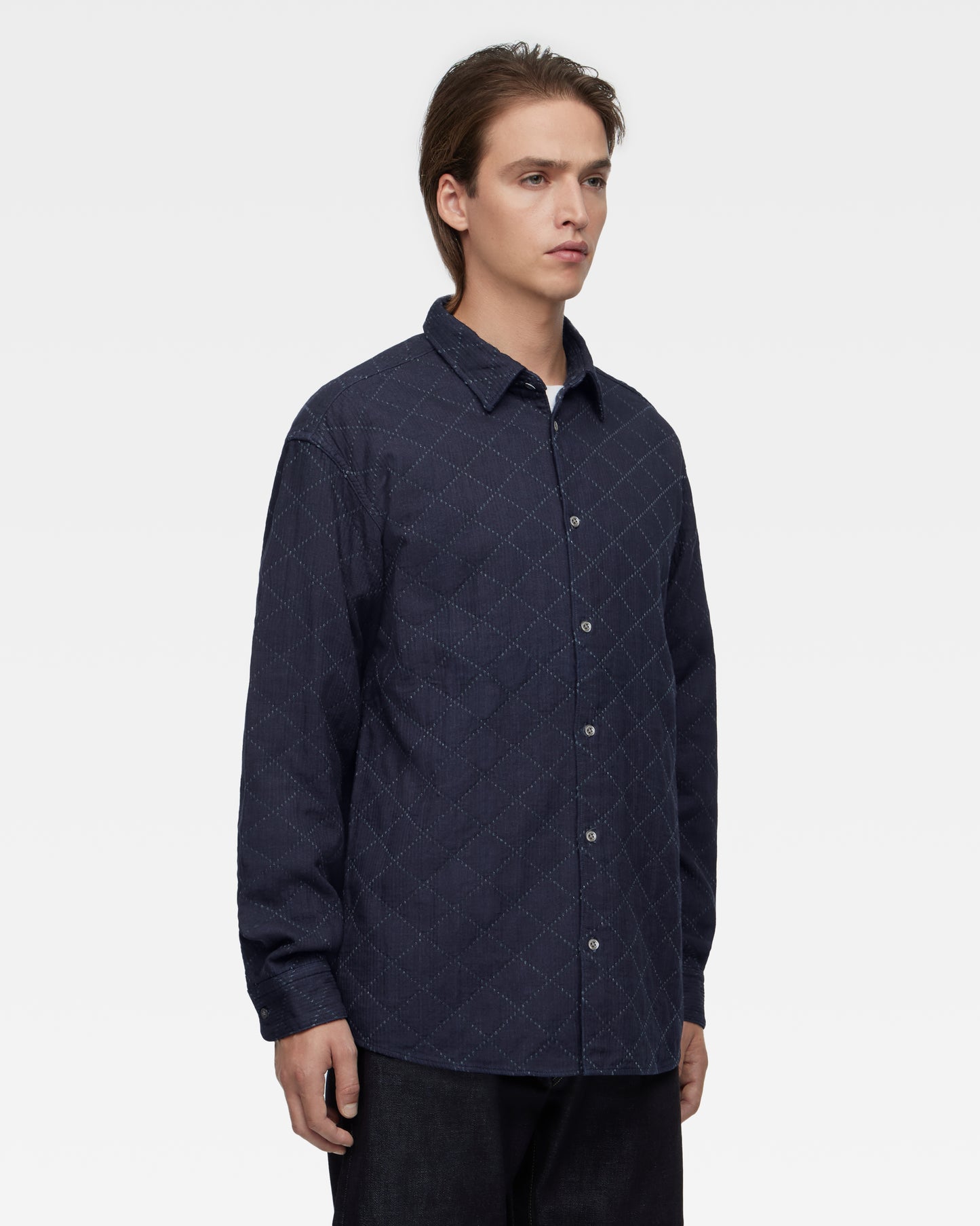 Indigo Sashiko Shirt