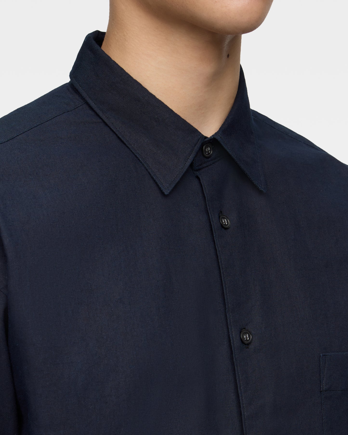 POPLIN L/S SHIRT - INDIGO