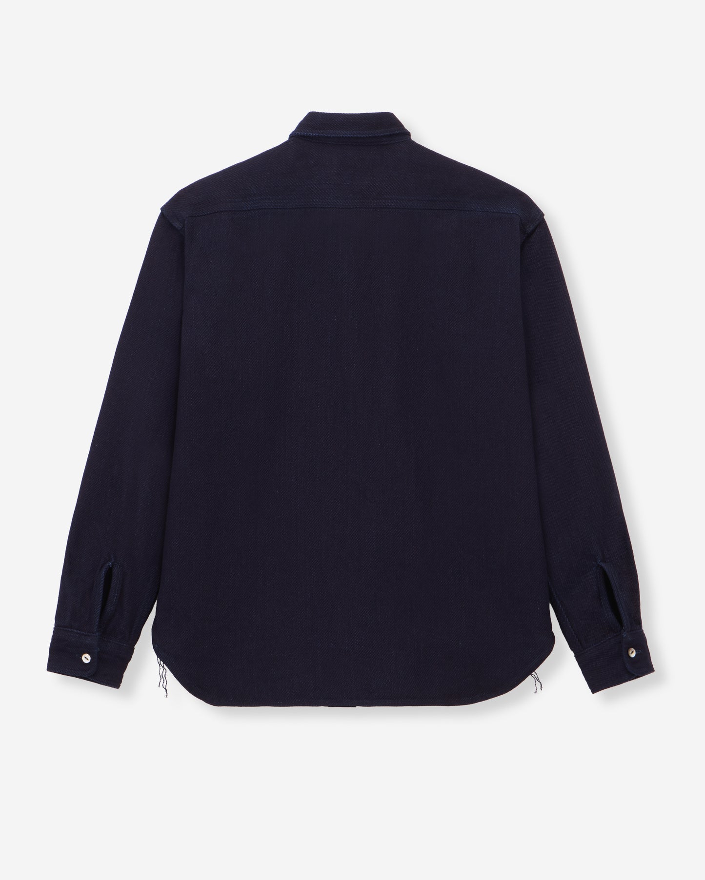 TRIPLE STITCH L/S DOBBY SHIRT - INDIGO