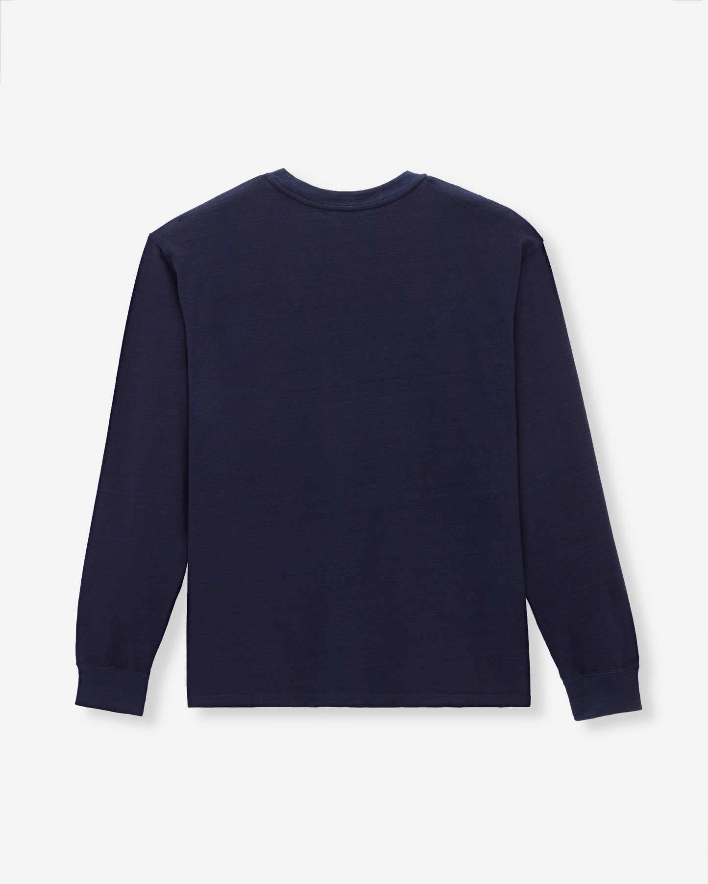 YARN DYED L/S TEE - INDIGO