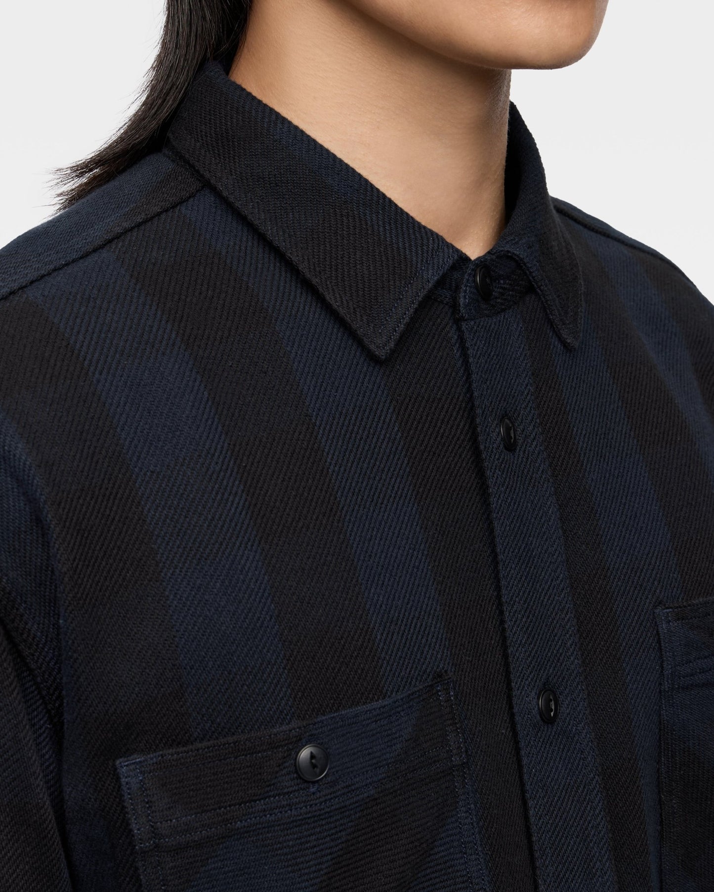 BLOCK CHECK L/S SHIRT - MOMOTARO JEANS