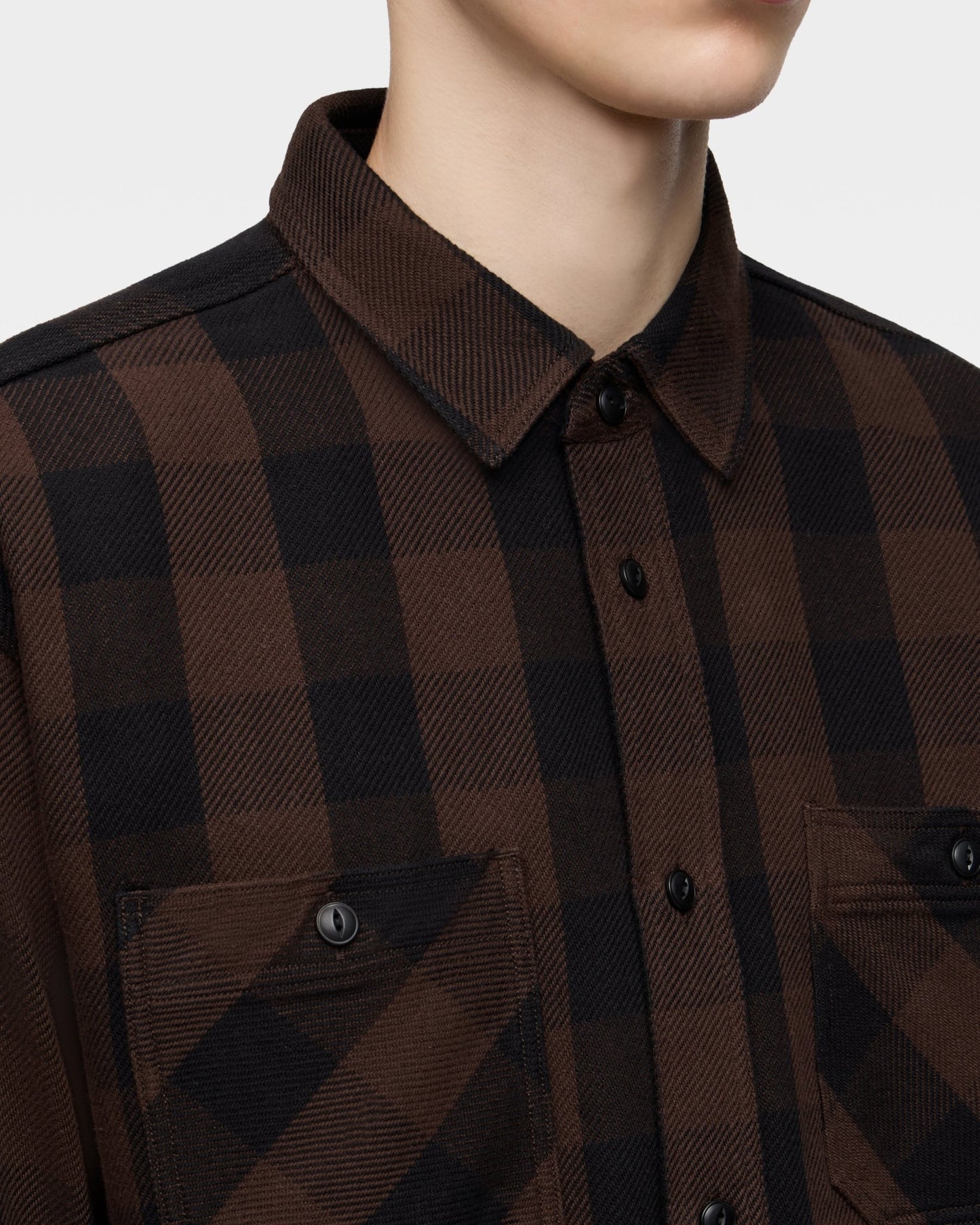 BLOCK CHECK L/S SHIRT - MOMOTARO JEANS