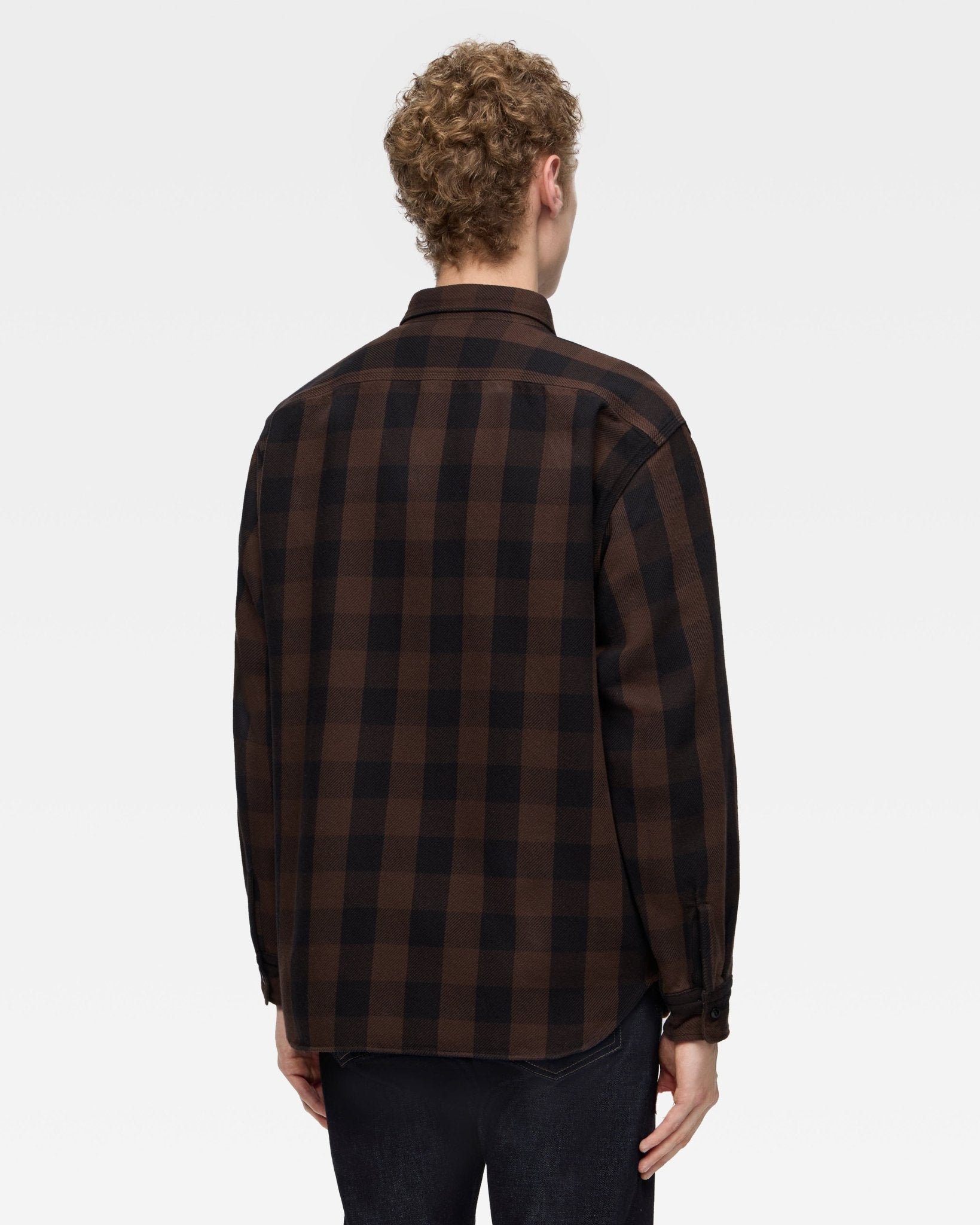 BLOCK CHECK L/S SHIRT - MOMOTARO JEANS