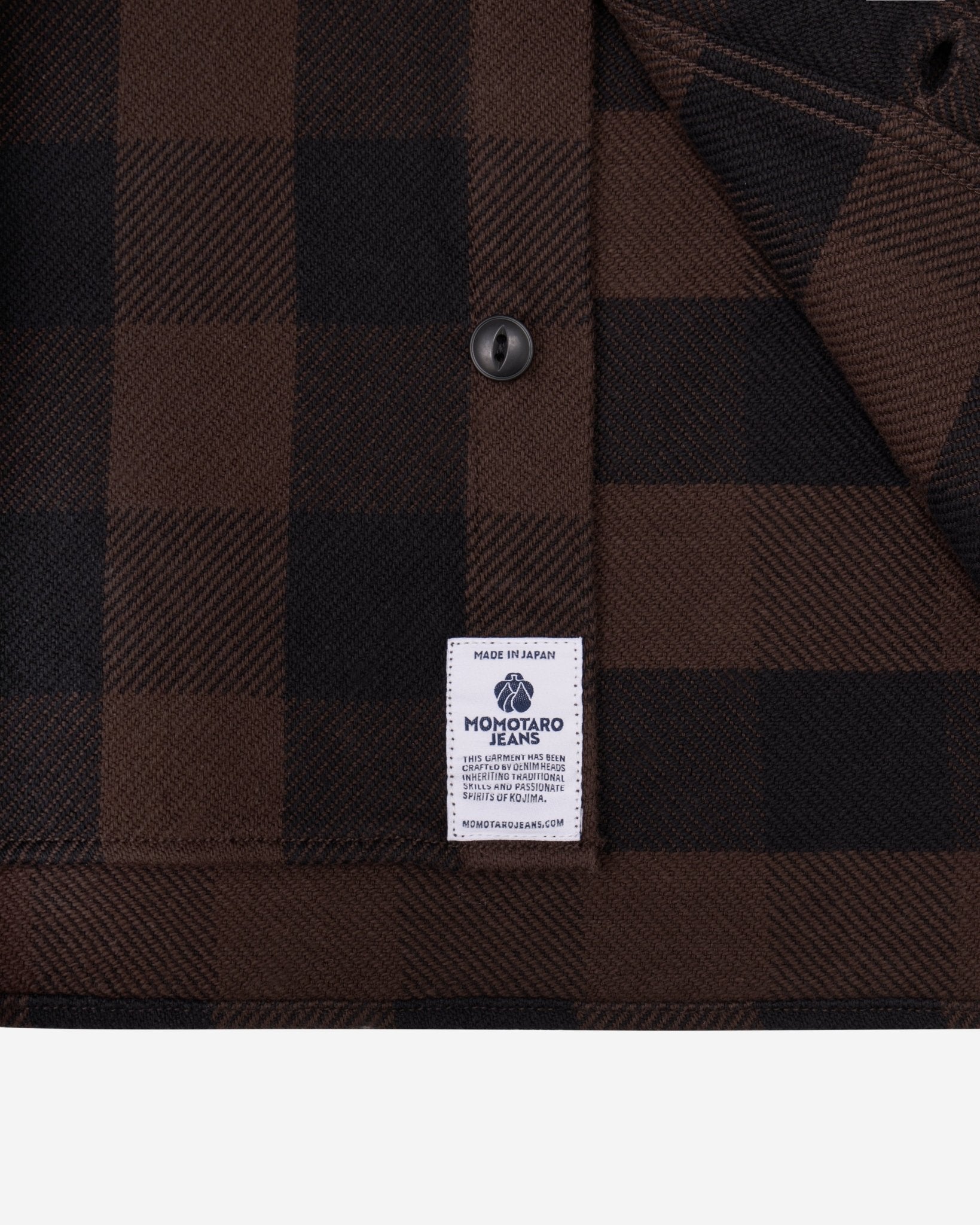 BLOCK CHECK L/S SHIRT - MOMOTARO JEANS