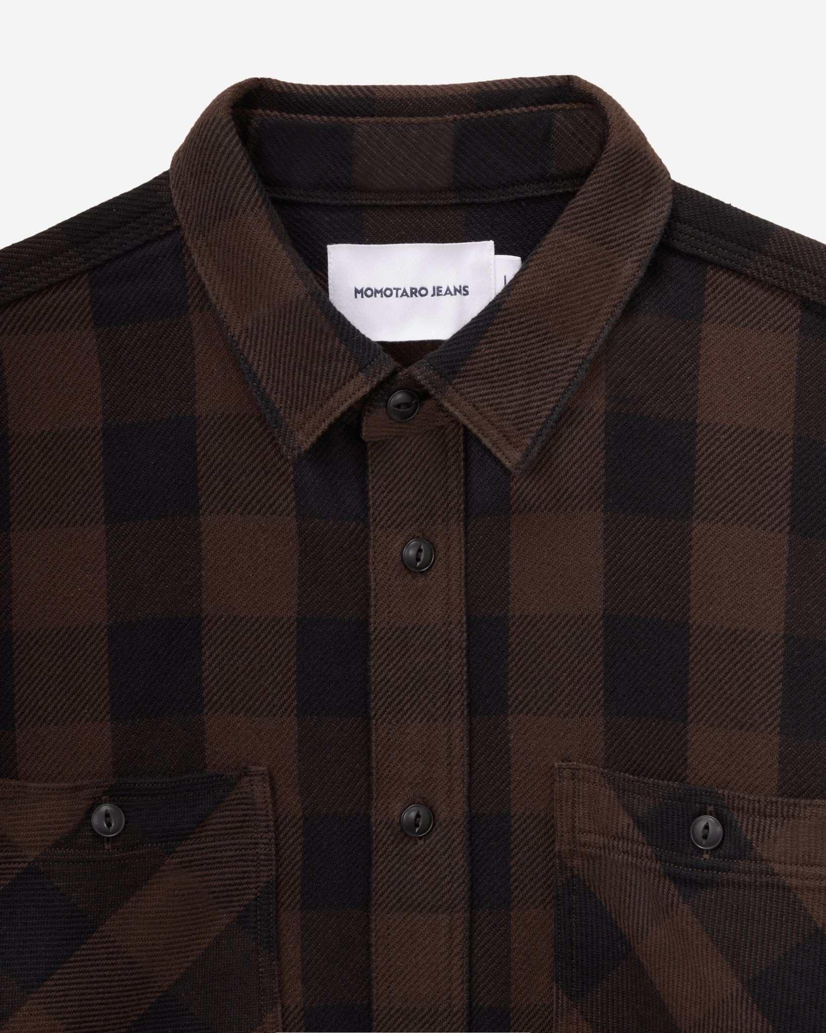 BLOCK CHECK L/S SHIRT - MOMOTARO JEANS