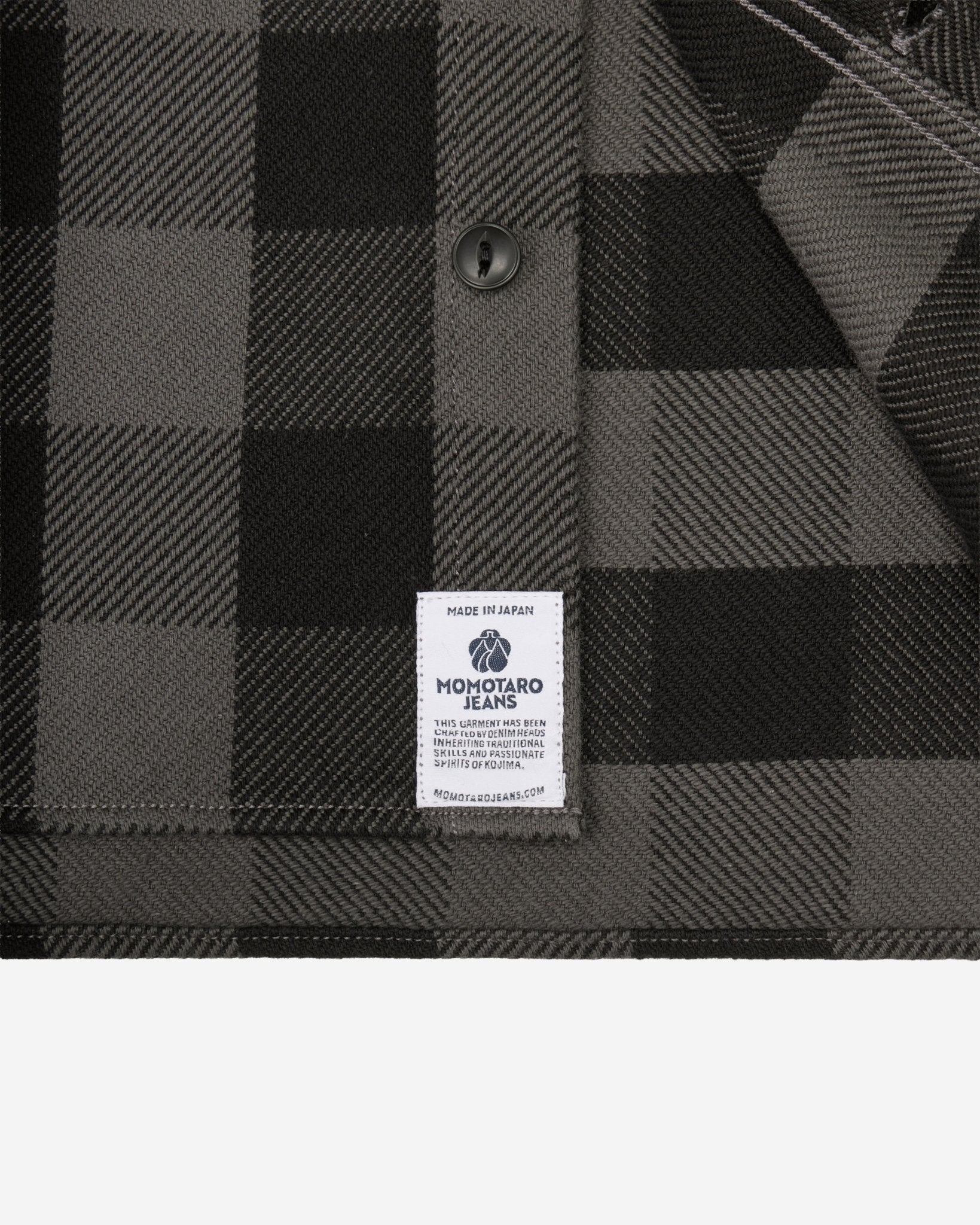 BLOCK CHECK L/S SHIRT - MOMOTARO JEANS