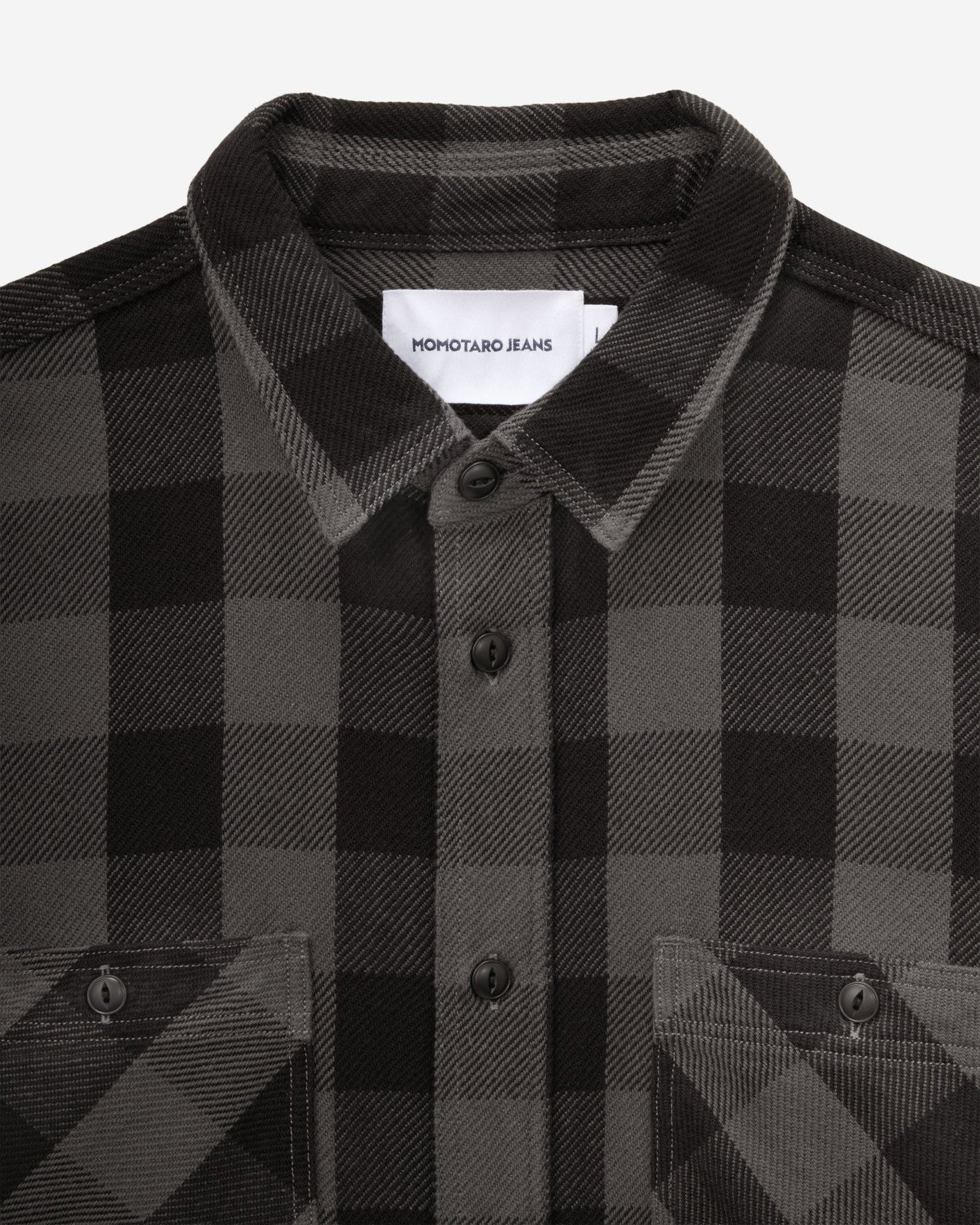 BLOCK CHECK L/S SHIRT - MOMOTARO JEANS