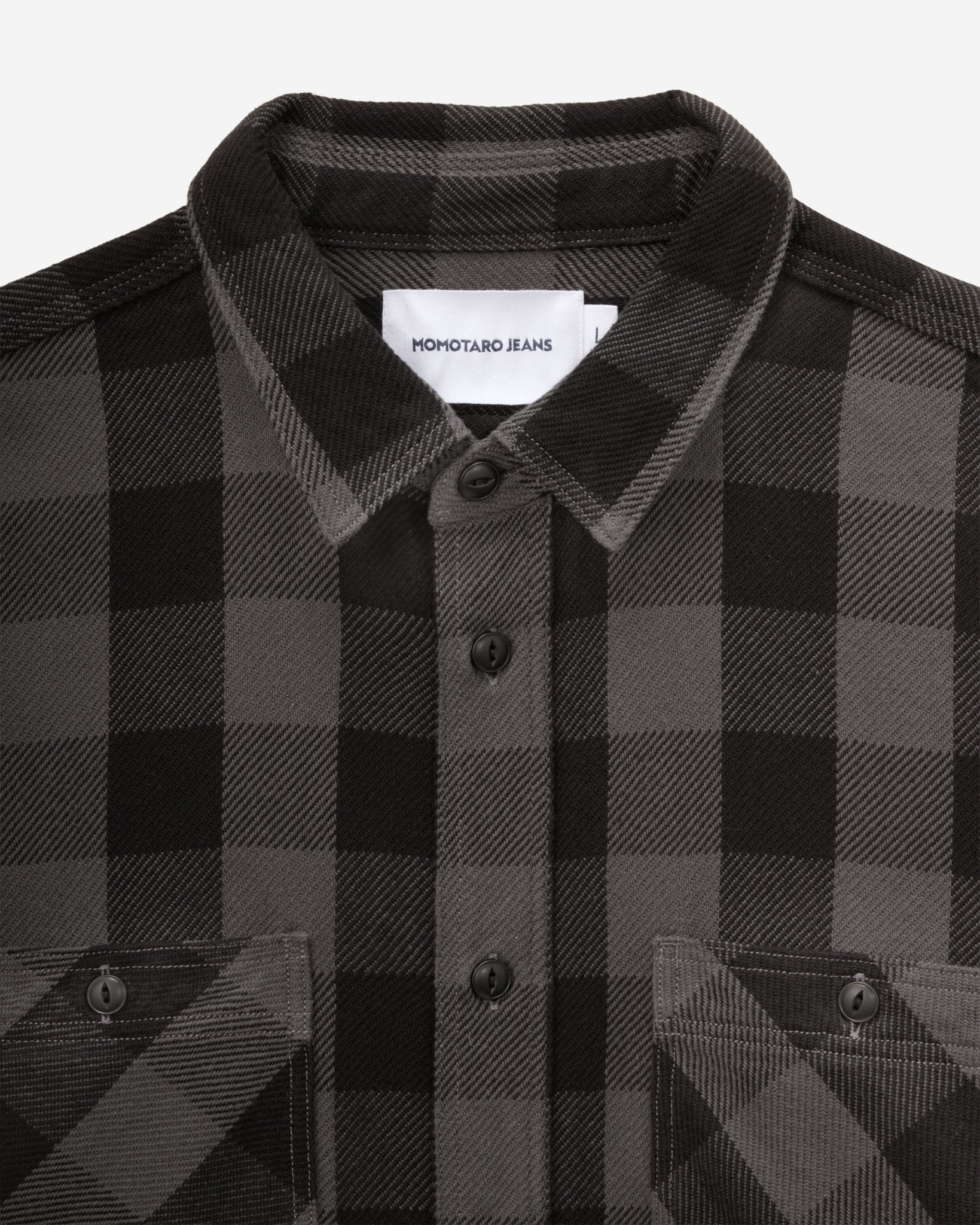 BLOCK CHECK L/S SHIRT - MOMOTARO JEANS
