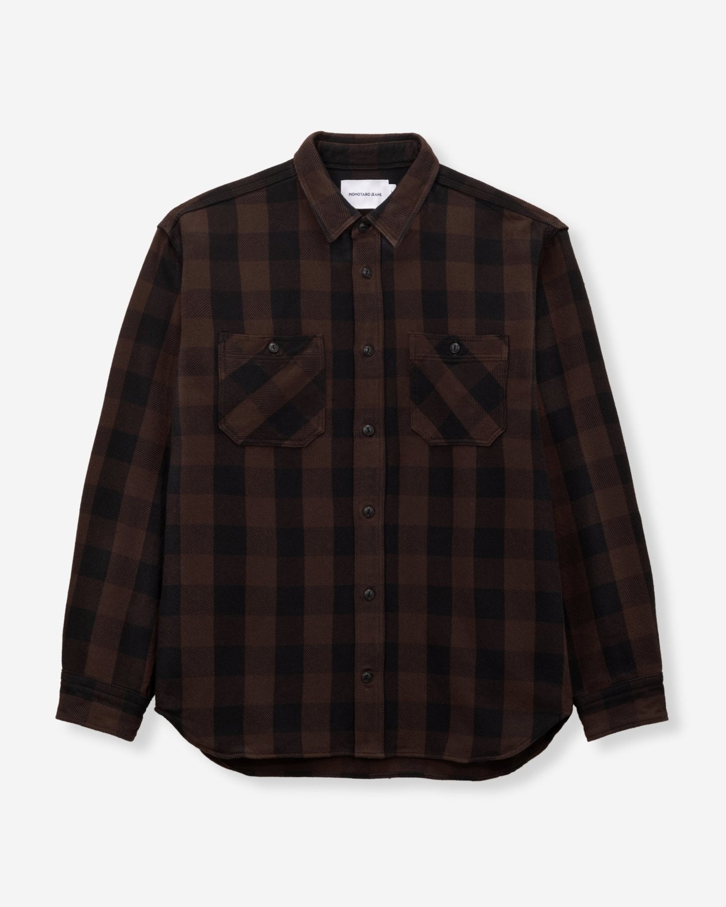 BLOCK CHECK L/S SHIRT - MOMOTARO JEANS