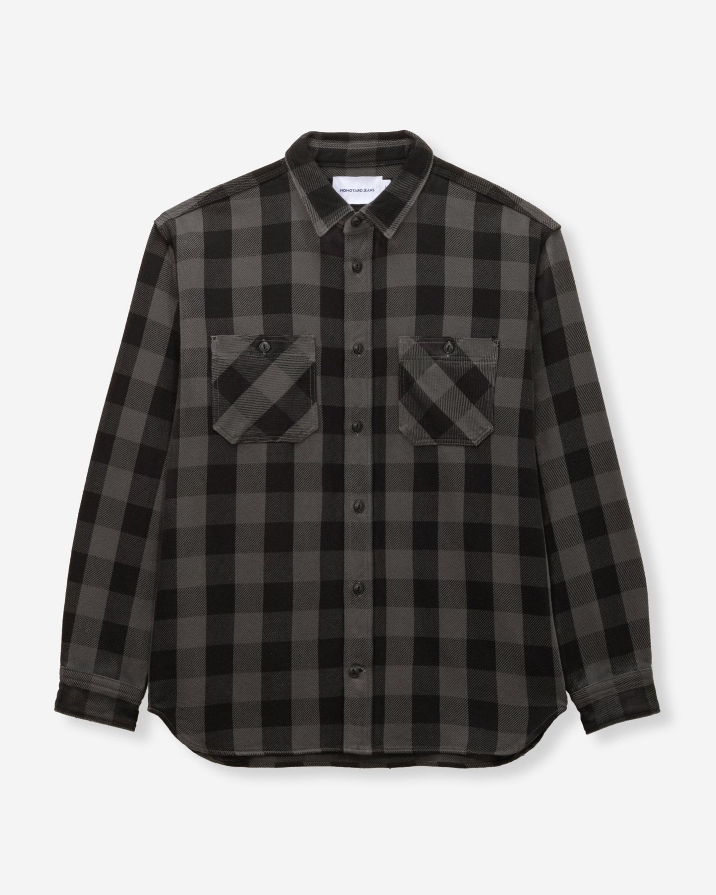 BLOCK CHECK L/S SHIRT - MOMOTARO JEANS