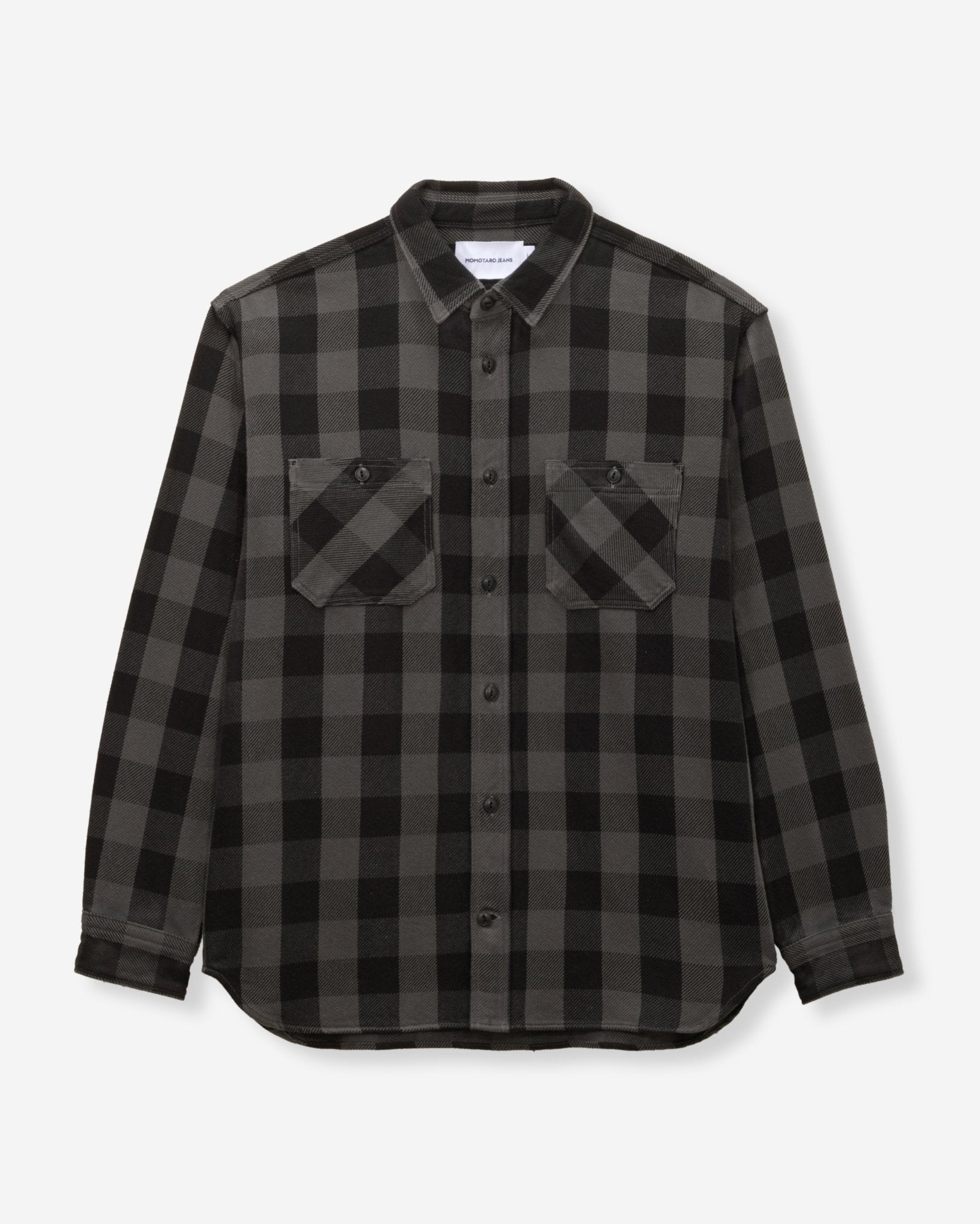 BLOCK CHECK L/S SHIRT - MOMOTARO JEANS