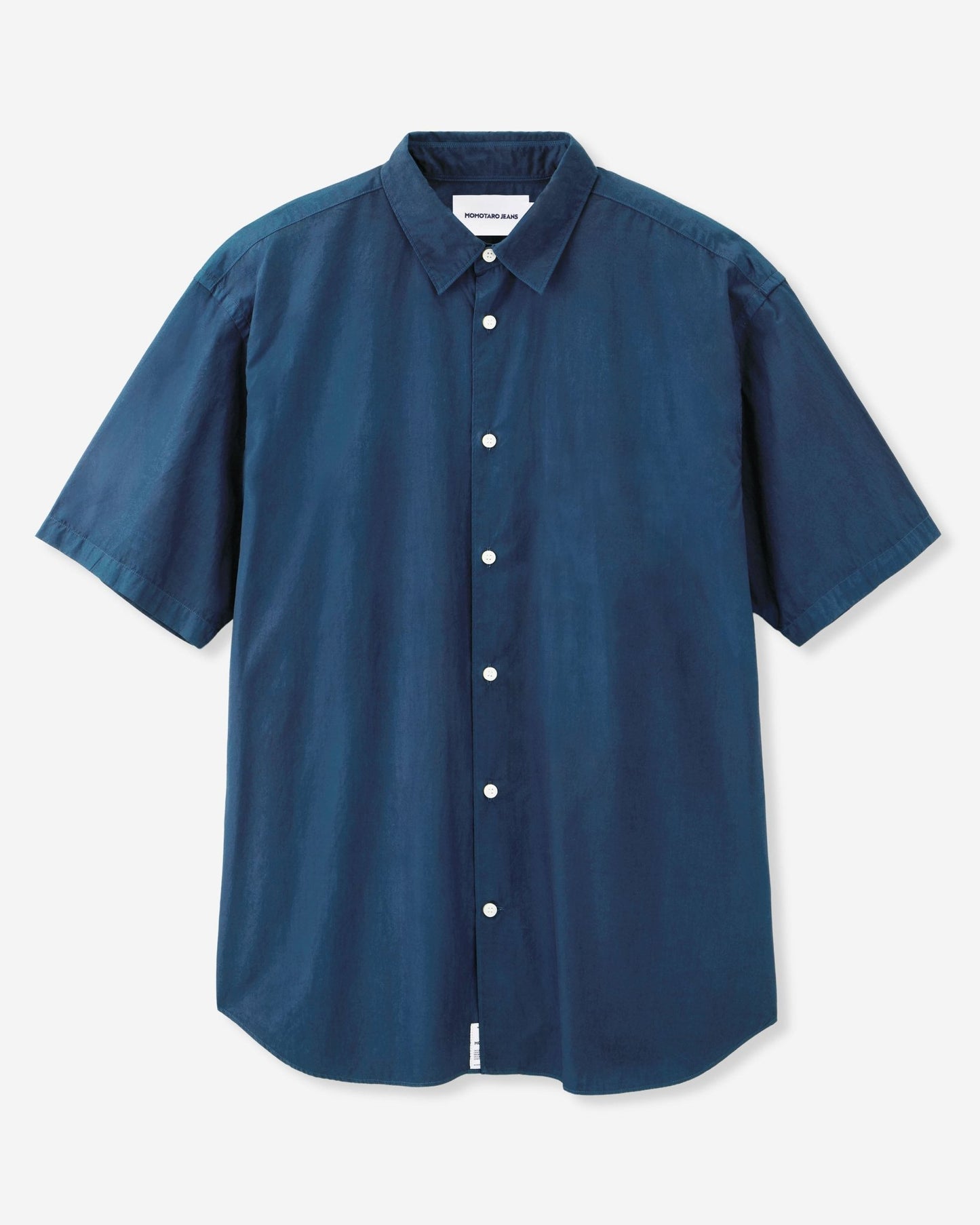 BROAD S/S SHIRT - NATURAL INDIGO - MOMOTARO JEANS