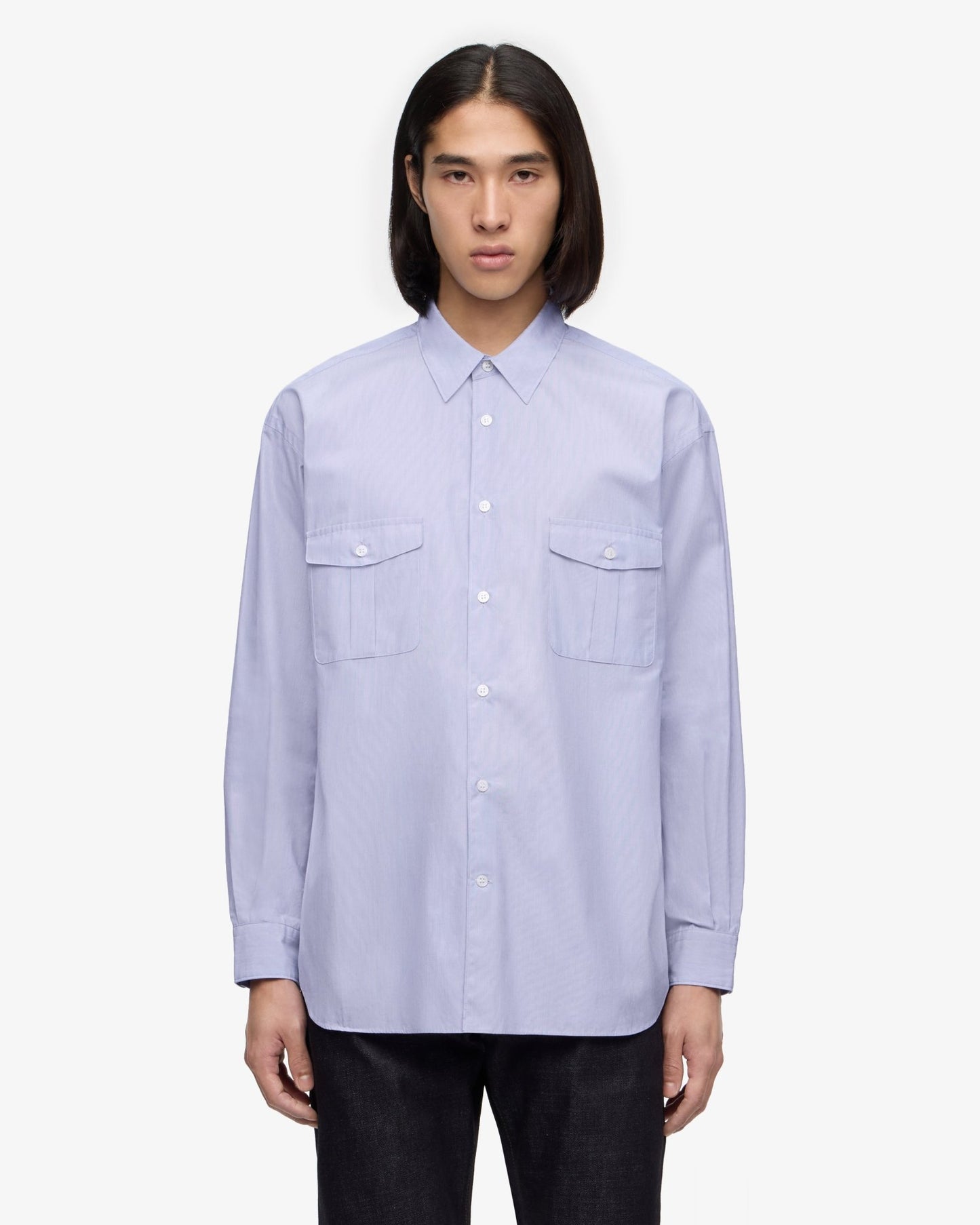 BROAD STRIPE L/S SHIRTS - MOMOTARO JEANS