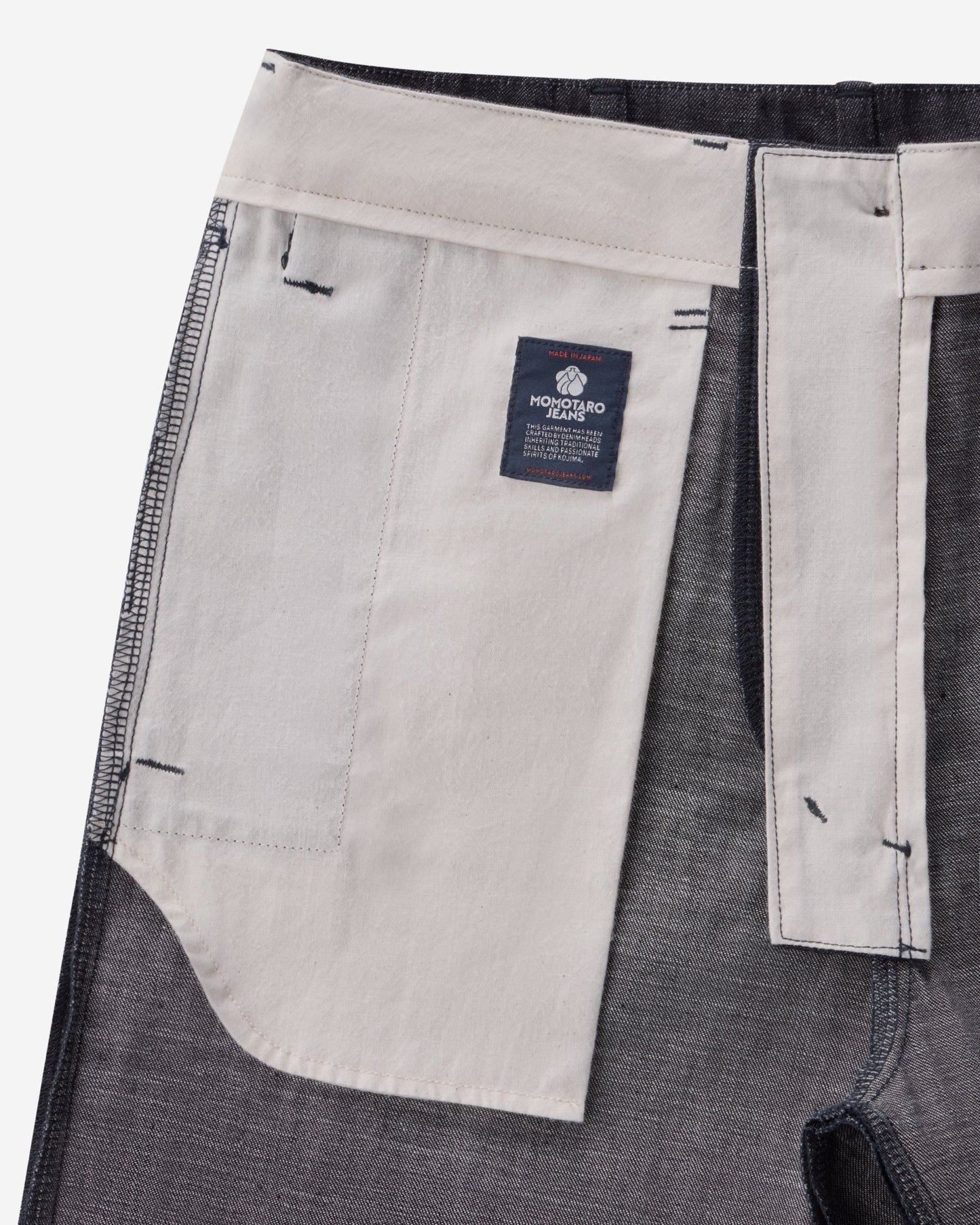 DENIM SLIM SHORTS - MOMOTARO JEANS