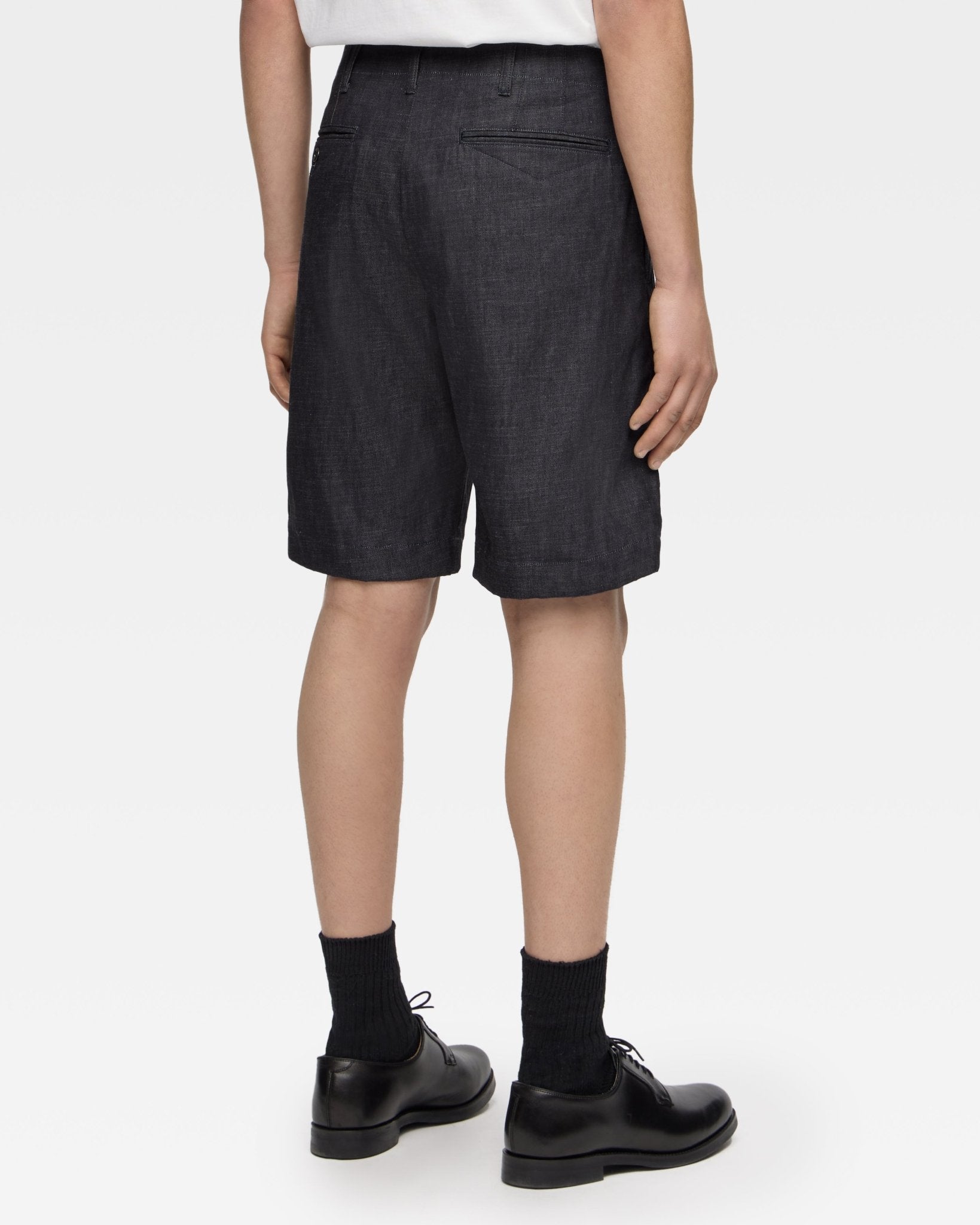 DENIM SLIM SHORTS - MOMOTARO JEANS