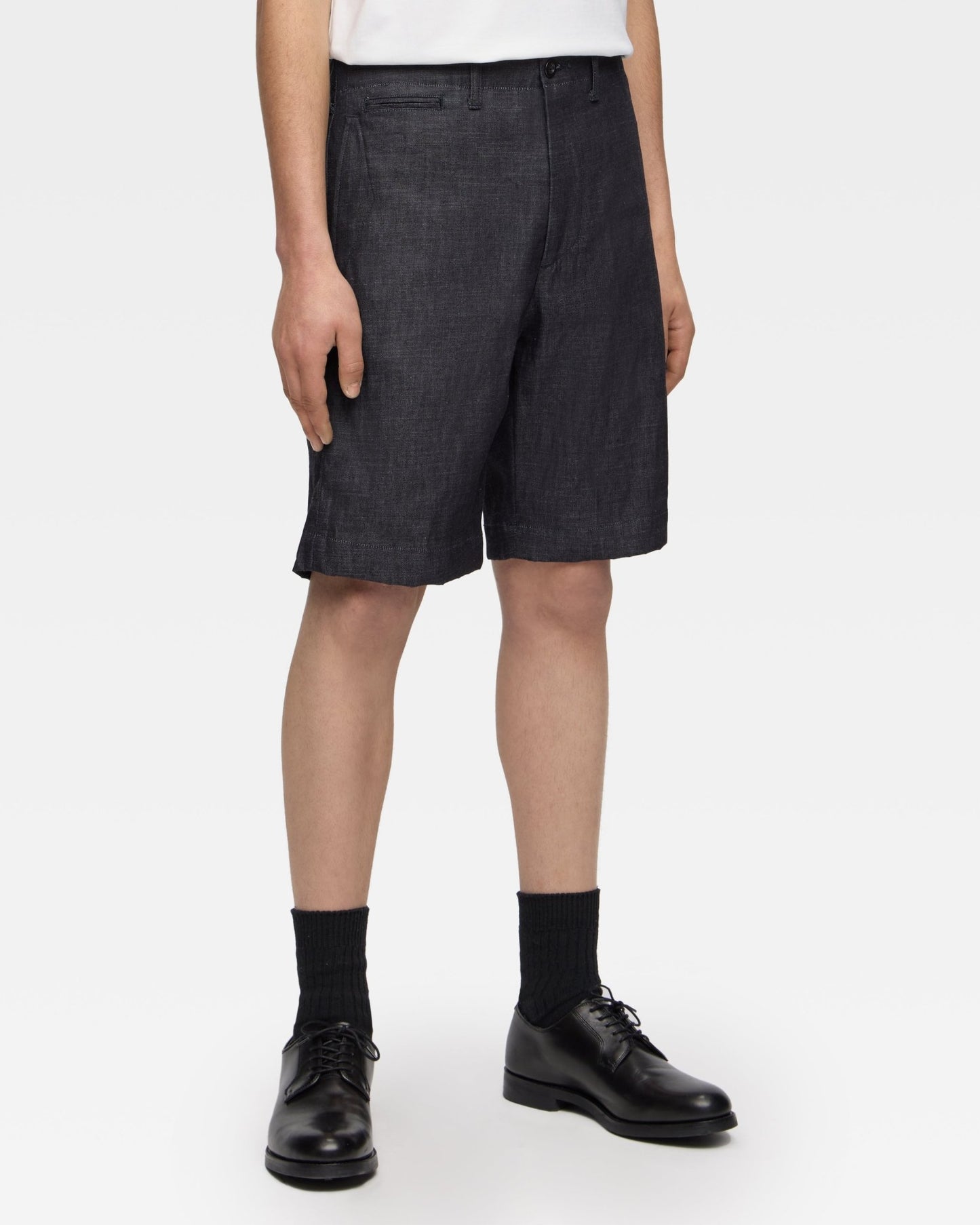 DENIM SLIM SHORTS - MOMOTARO JEANS