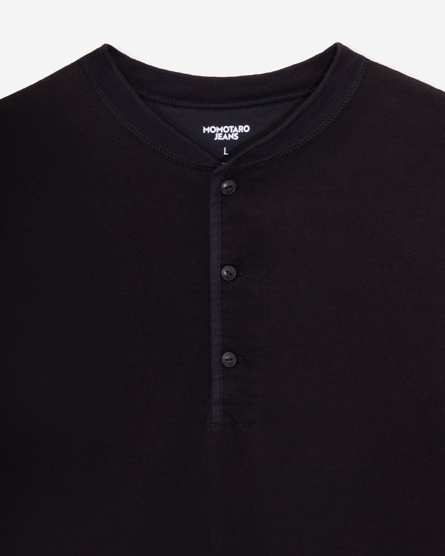 HENLEY NECK S/S TEE - MOMOTARO JEANS