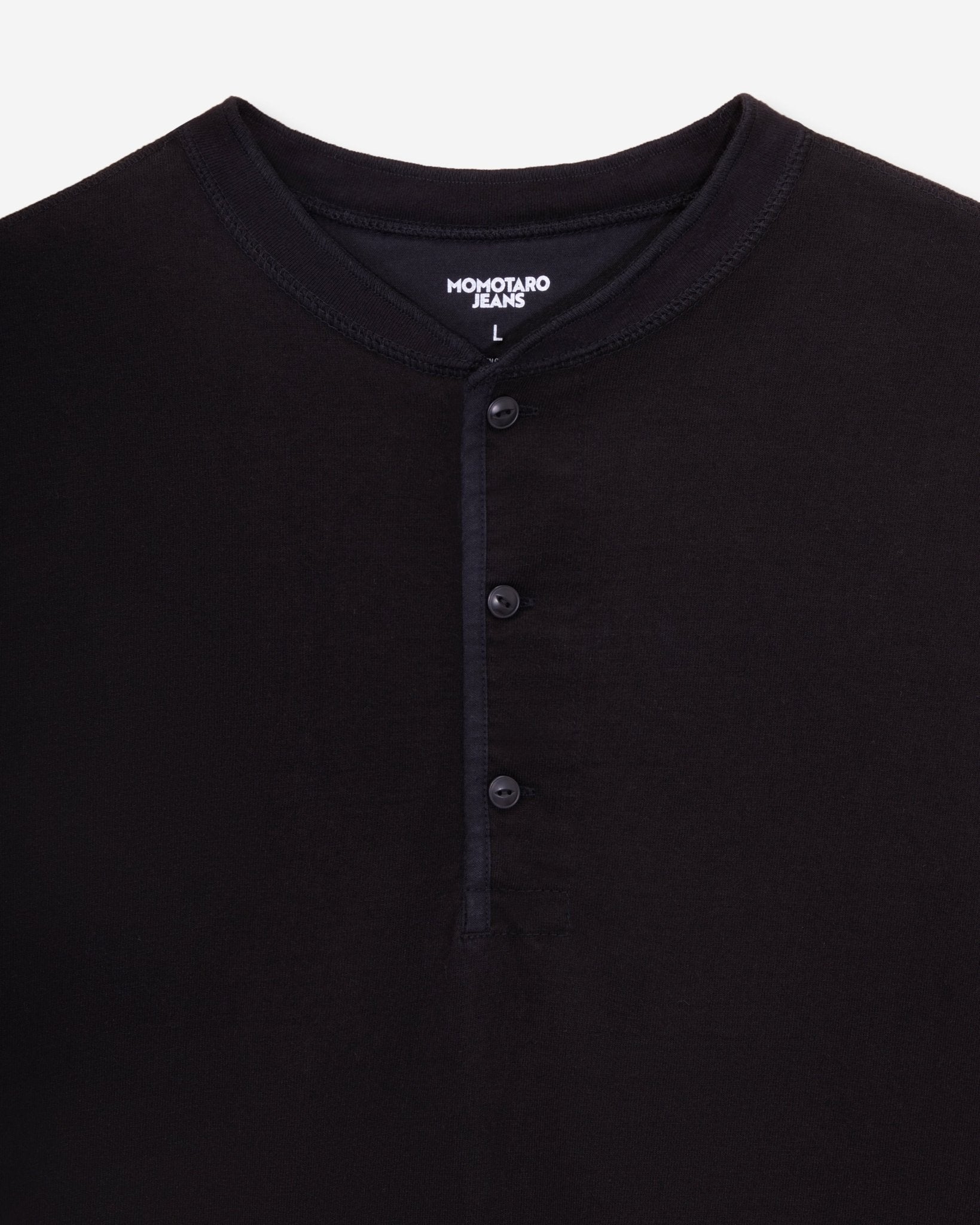HENLEY NECK S/S TEE - MOMOTARO JEANS