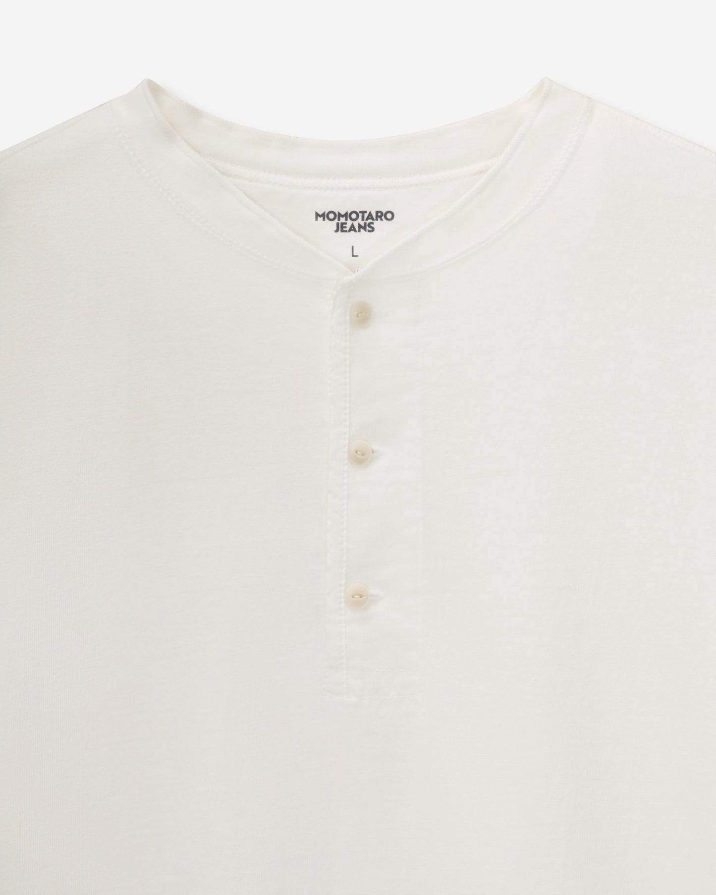 HENLEY NECK S/S TEE - MOMOTARO JEANS