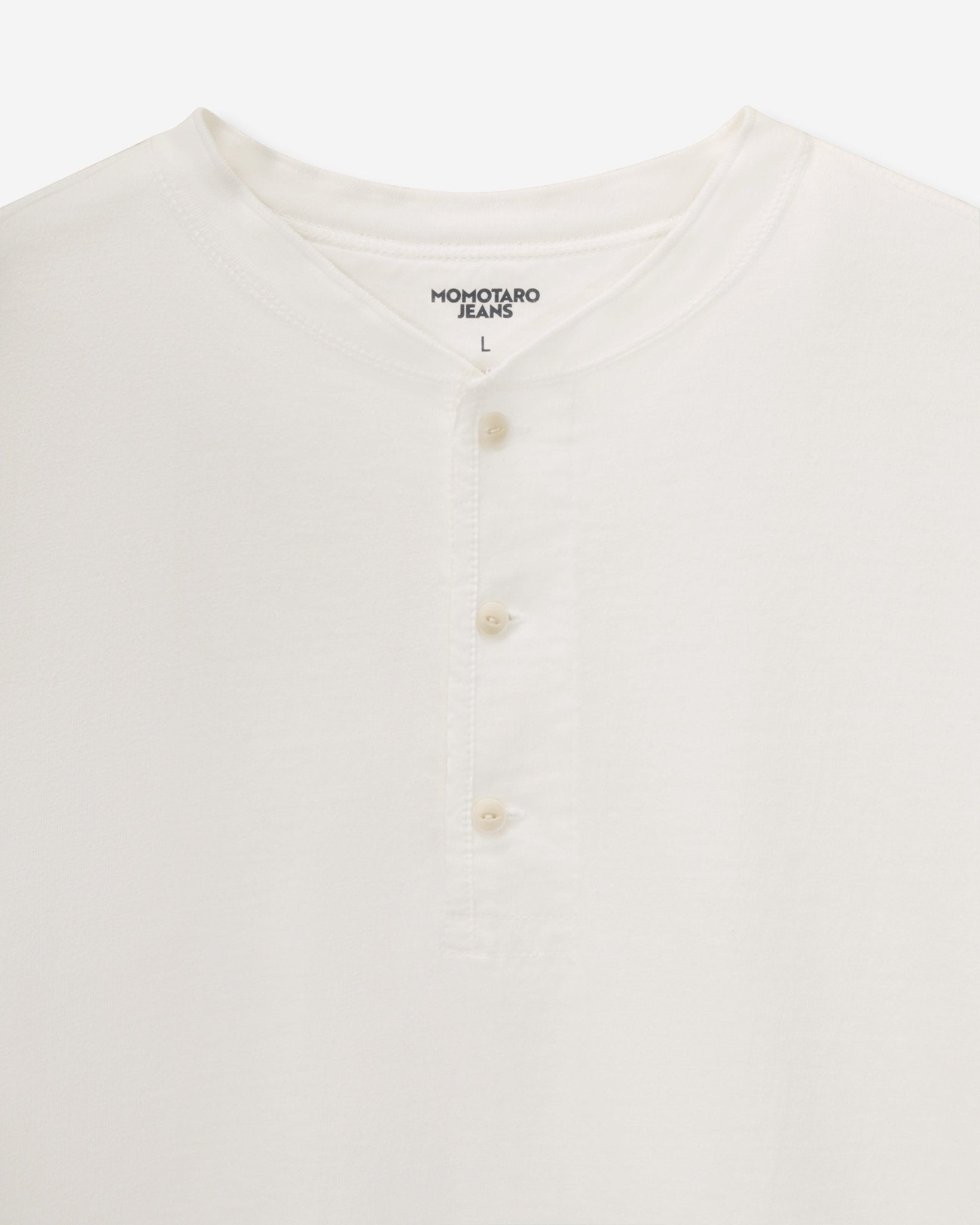 HENLEY NECK S/S TEE - MOMOTARO JEANS