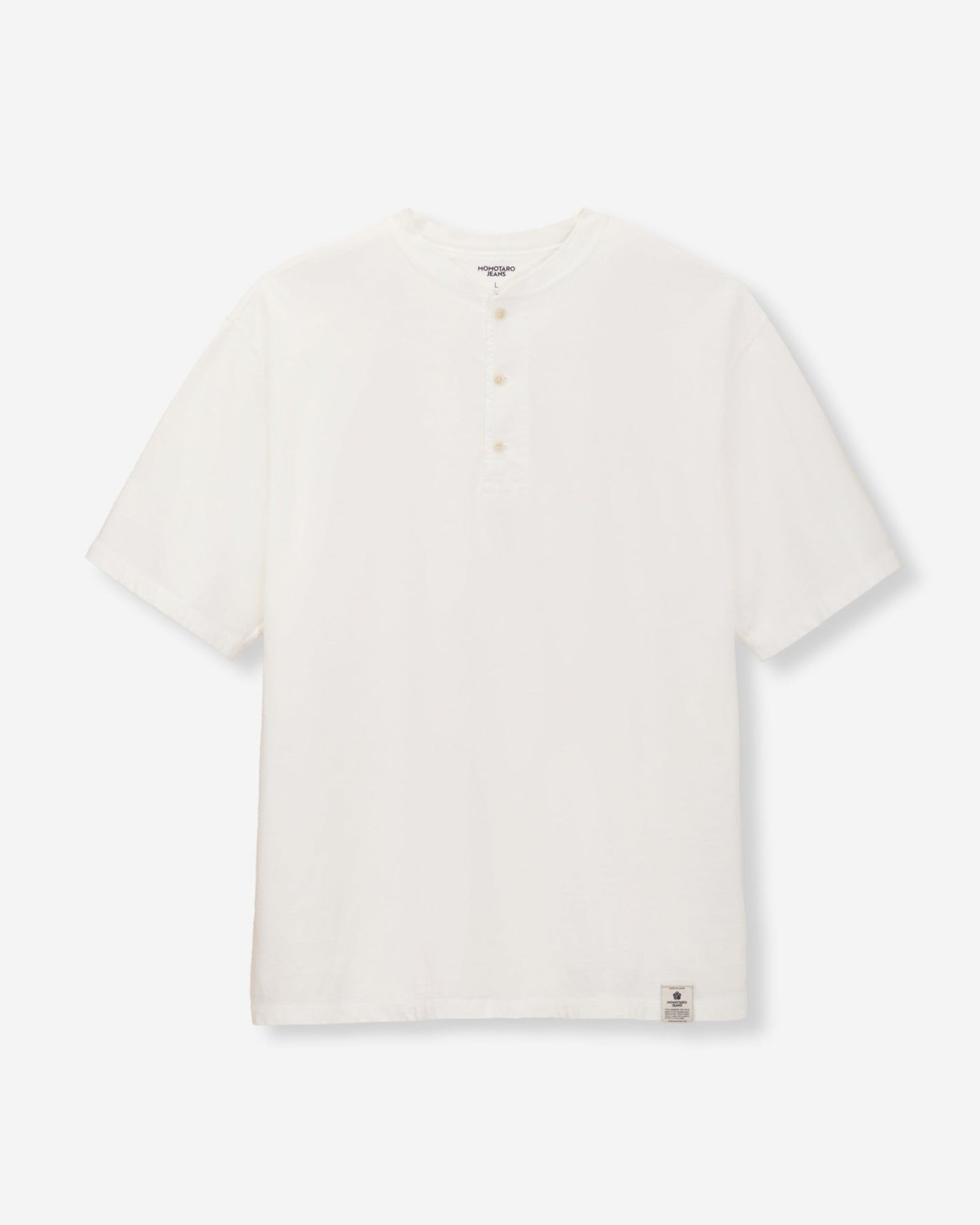 HENLEY NECK S/S TEE - MOMOTARO JEANS