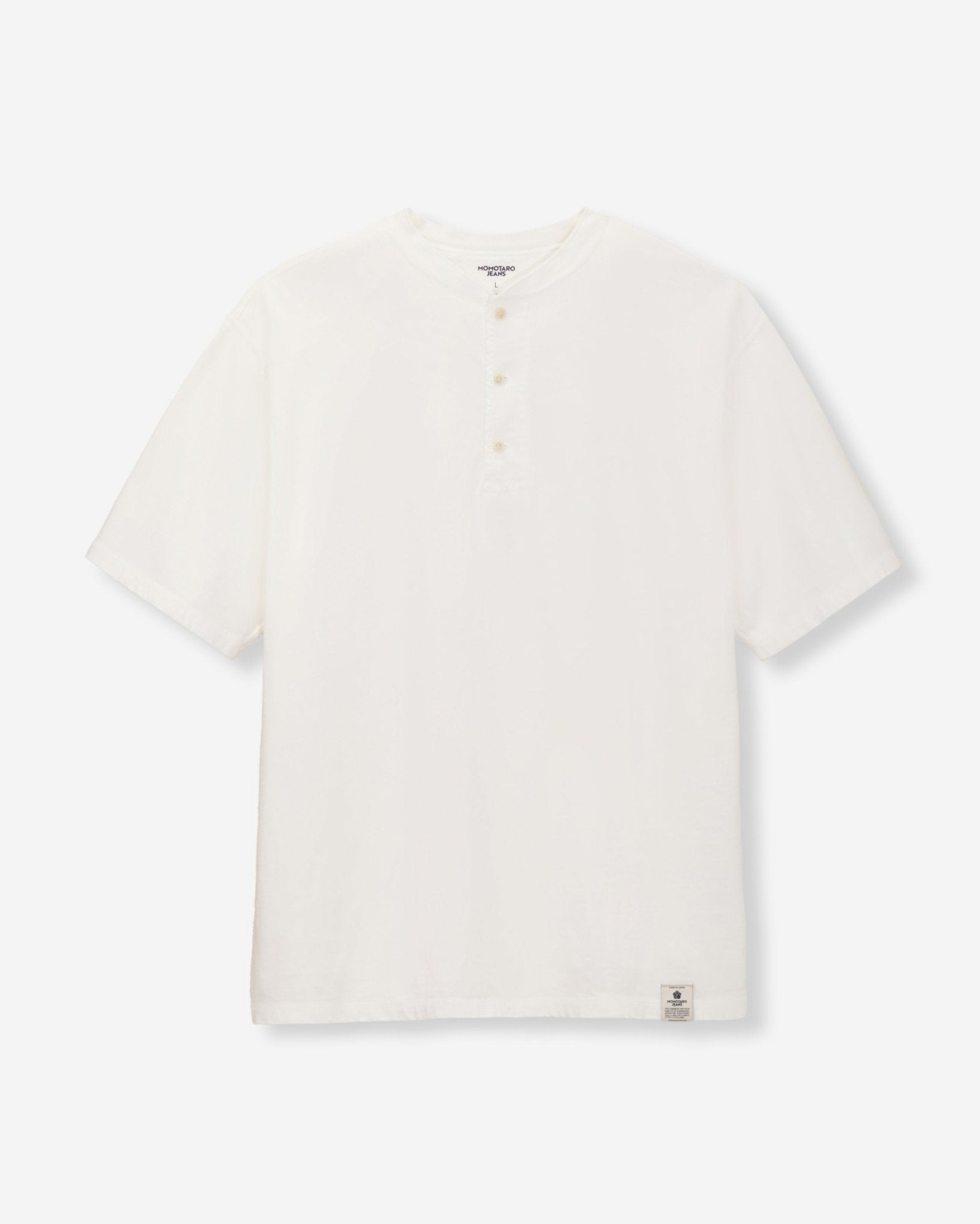 HENLEY NECK S/S TEE - MOMOTARO JEANS