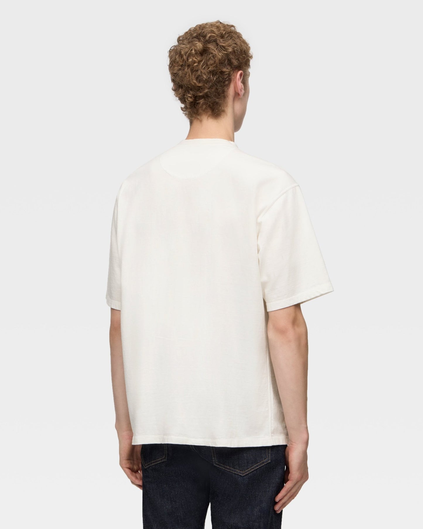 HENLEY NECK S/S TEE - MOMOTARO JEANS