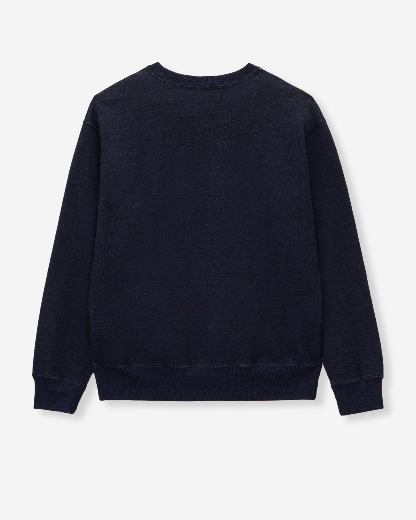 INDIGO SWEAT CREW NECK PO - YARN DYED - MOMOTARO JEANS