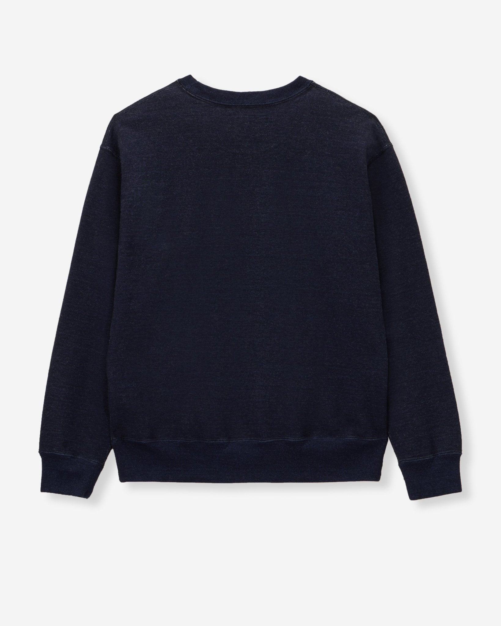 INDIGO SWEAT CREW NECK PO - YARN DYED - MOMOTARO JEANS
