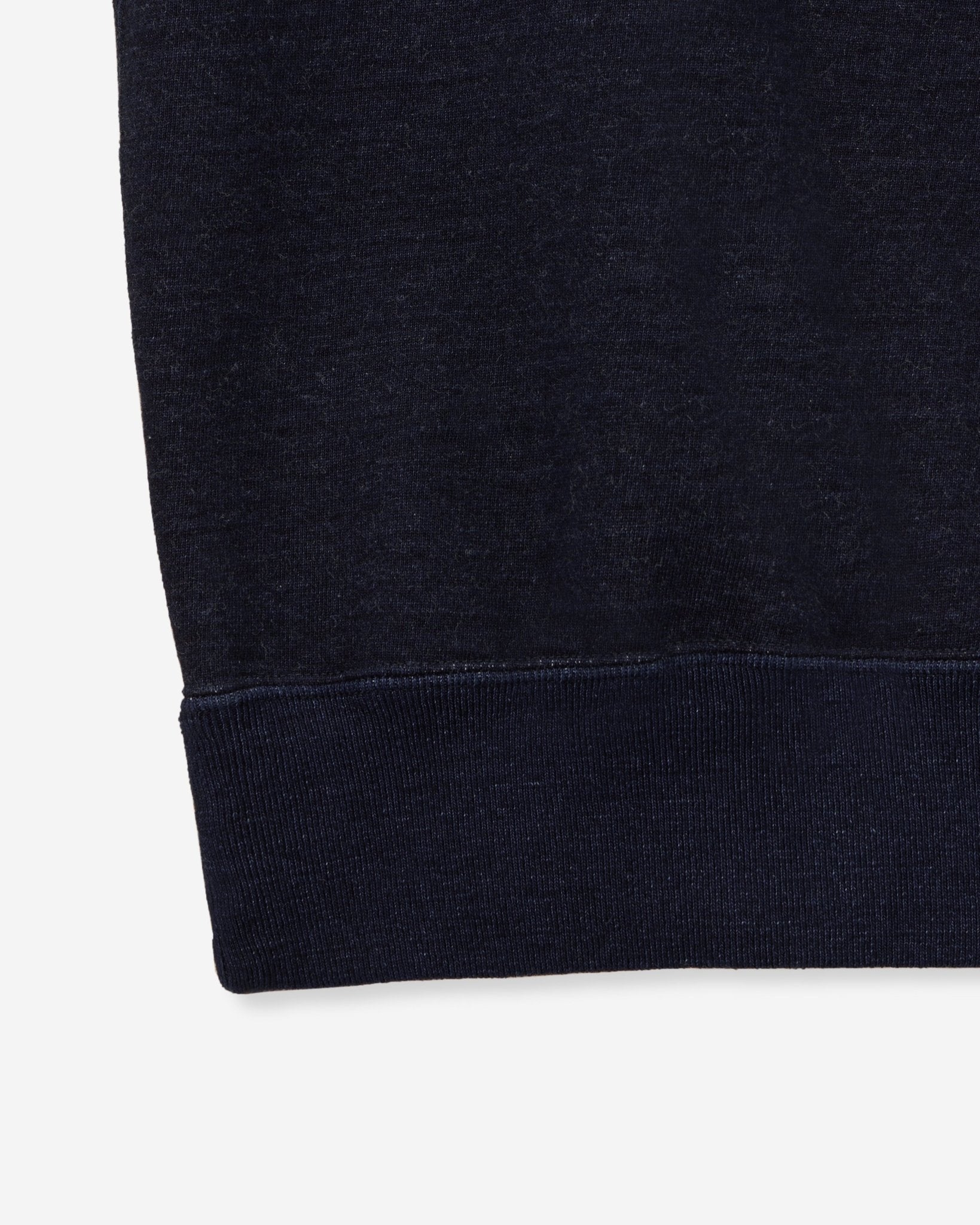 INDIGO SWEAT CREW NECK PO - YARN DYED - MOMOTARO JEANS