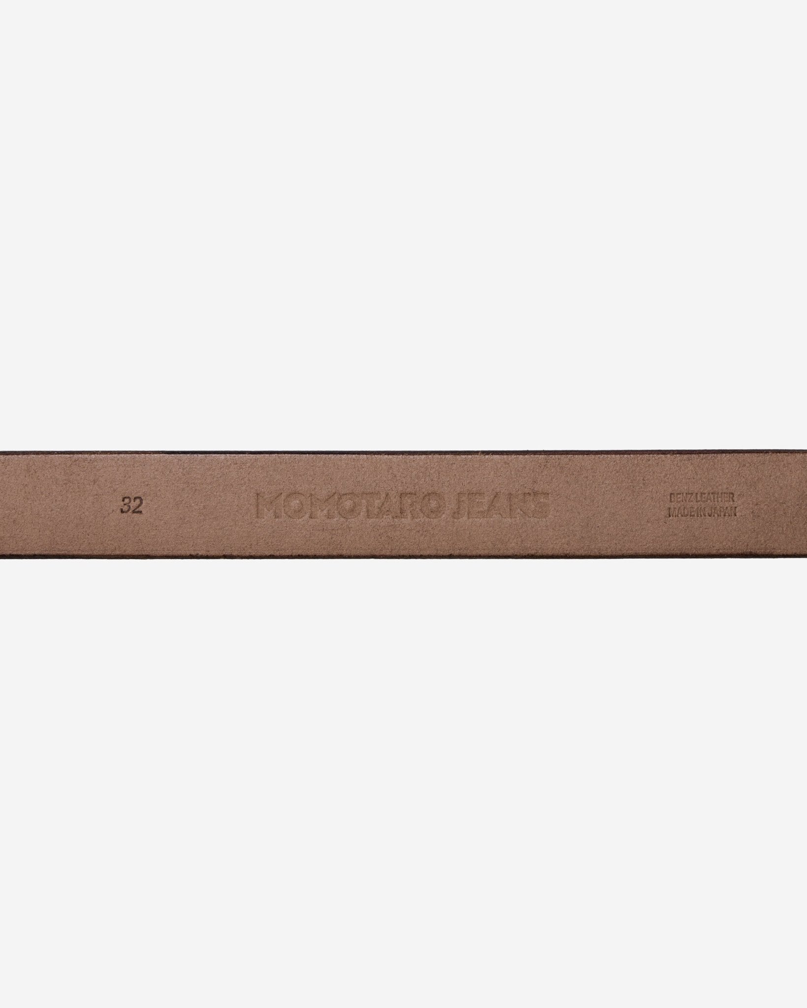 LEATHER BELT - BENZ - MOMOTARO JEANS