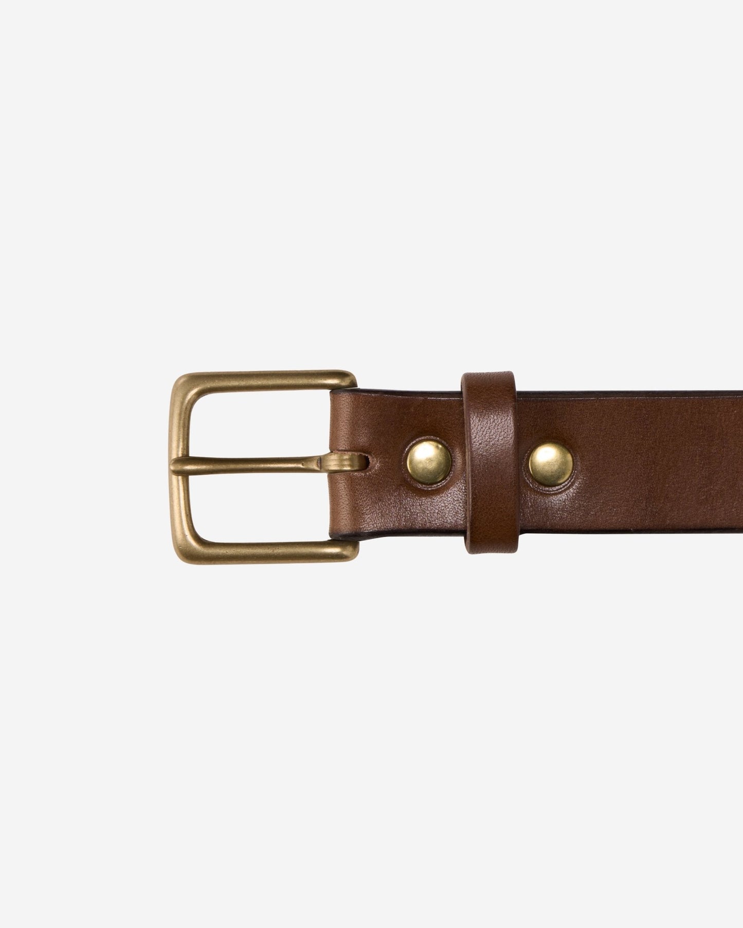 LEATHER BELT - BENZ - MOMOTARO JEANS
