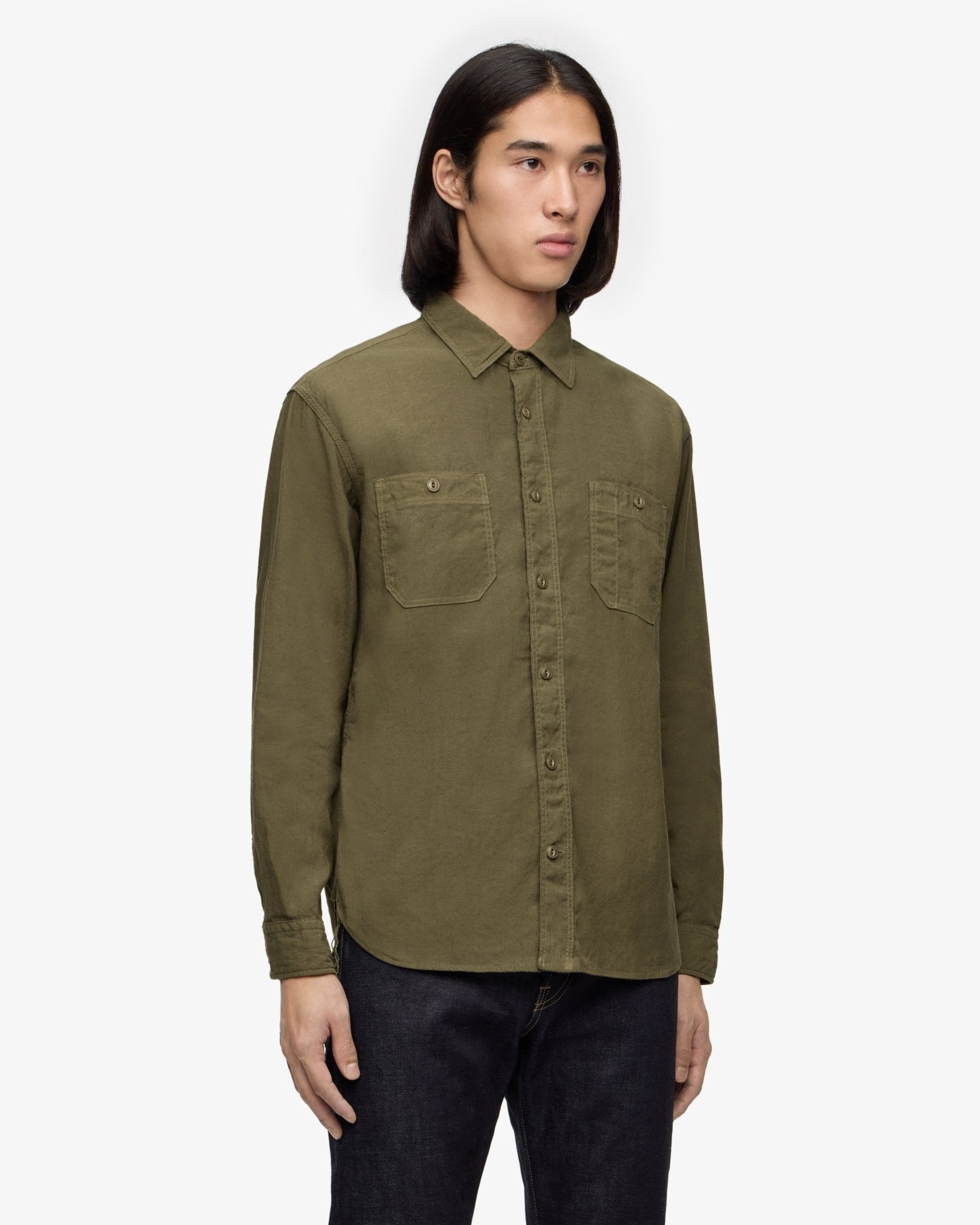 LINEN L/S SHIRT - MOMOTARO JEANS