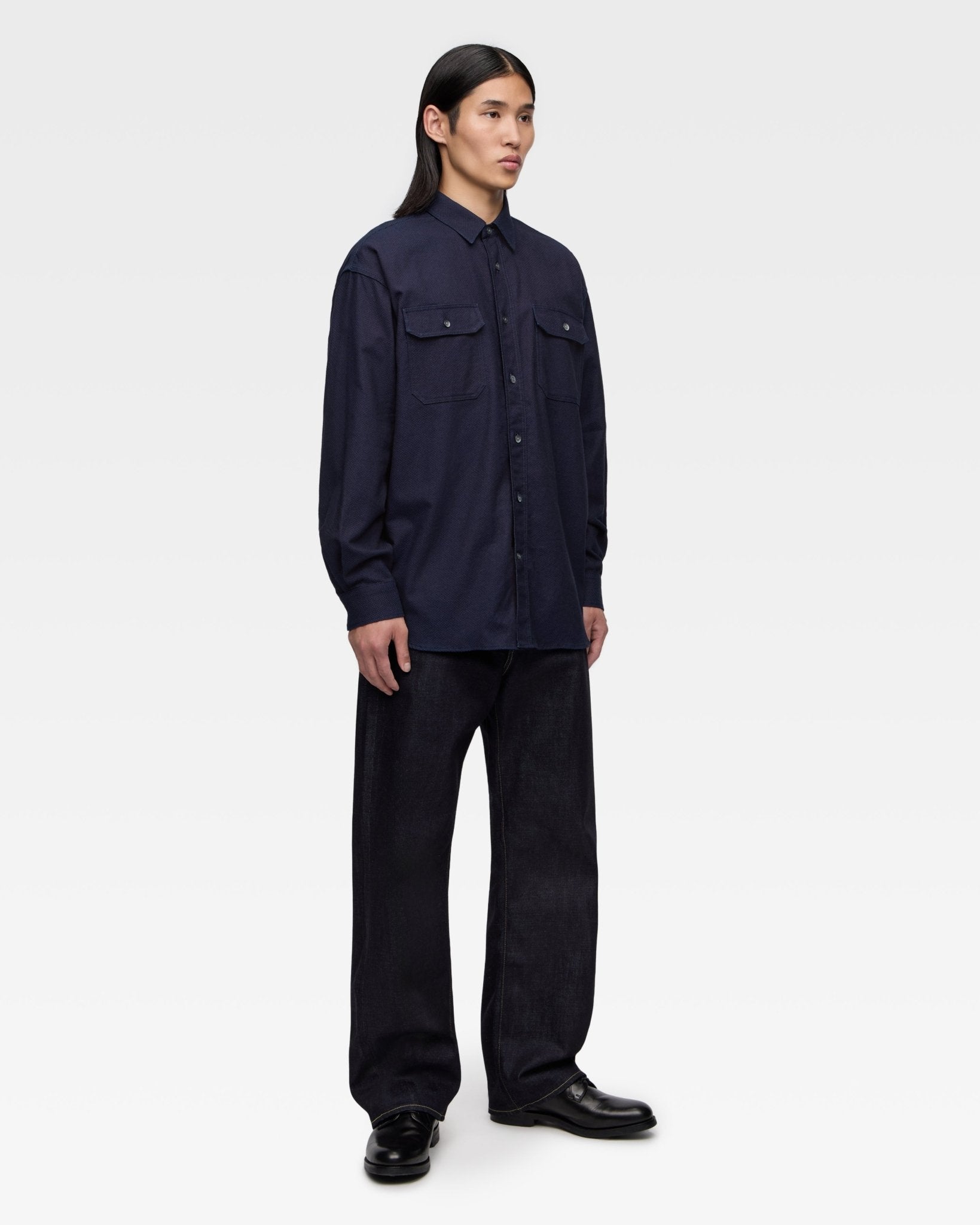 SASHIKO CPO SHIRT - MOMOTARO JEANS