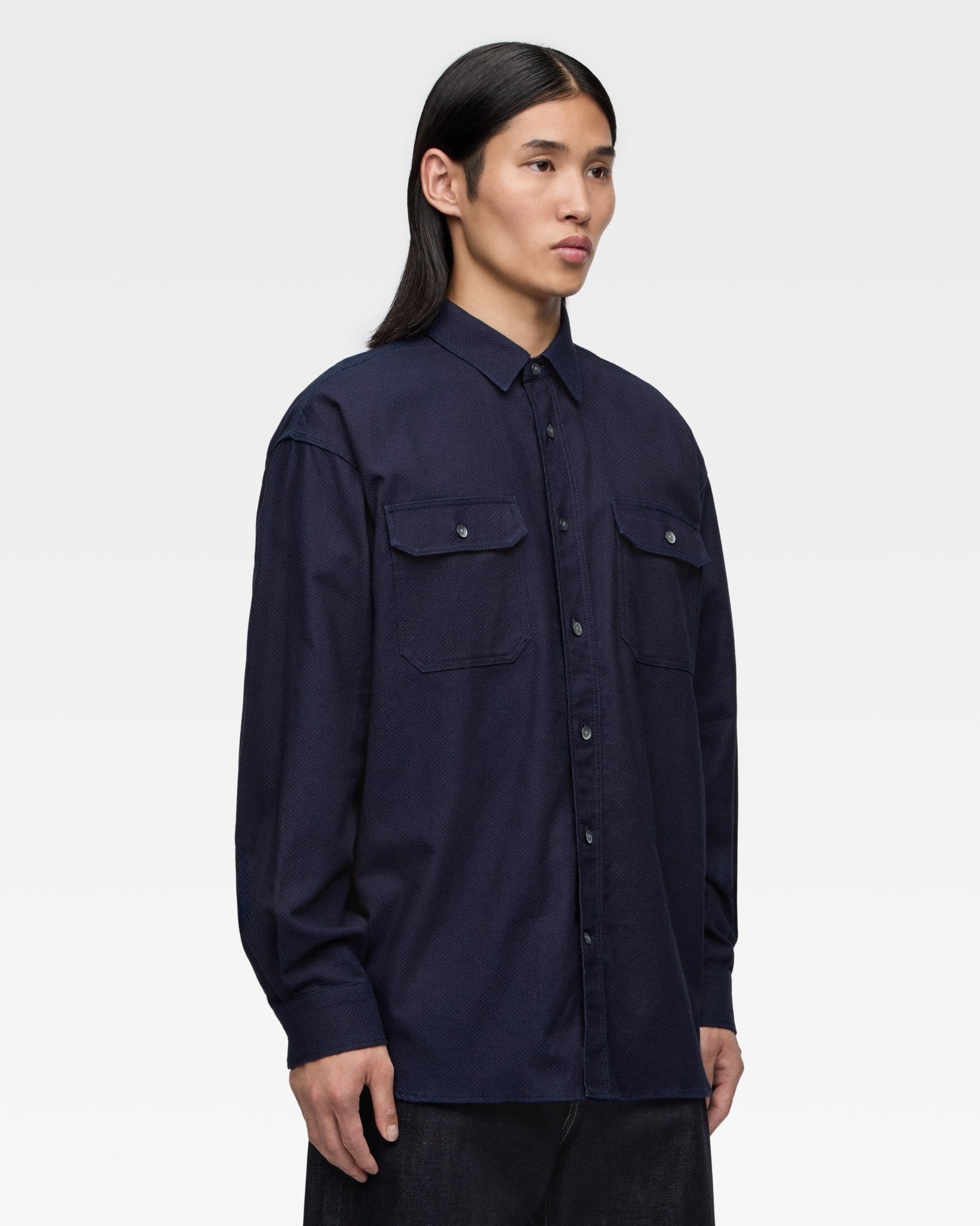 SASHIKO CPO SHIRT - MOMOTARO JEANS