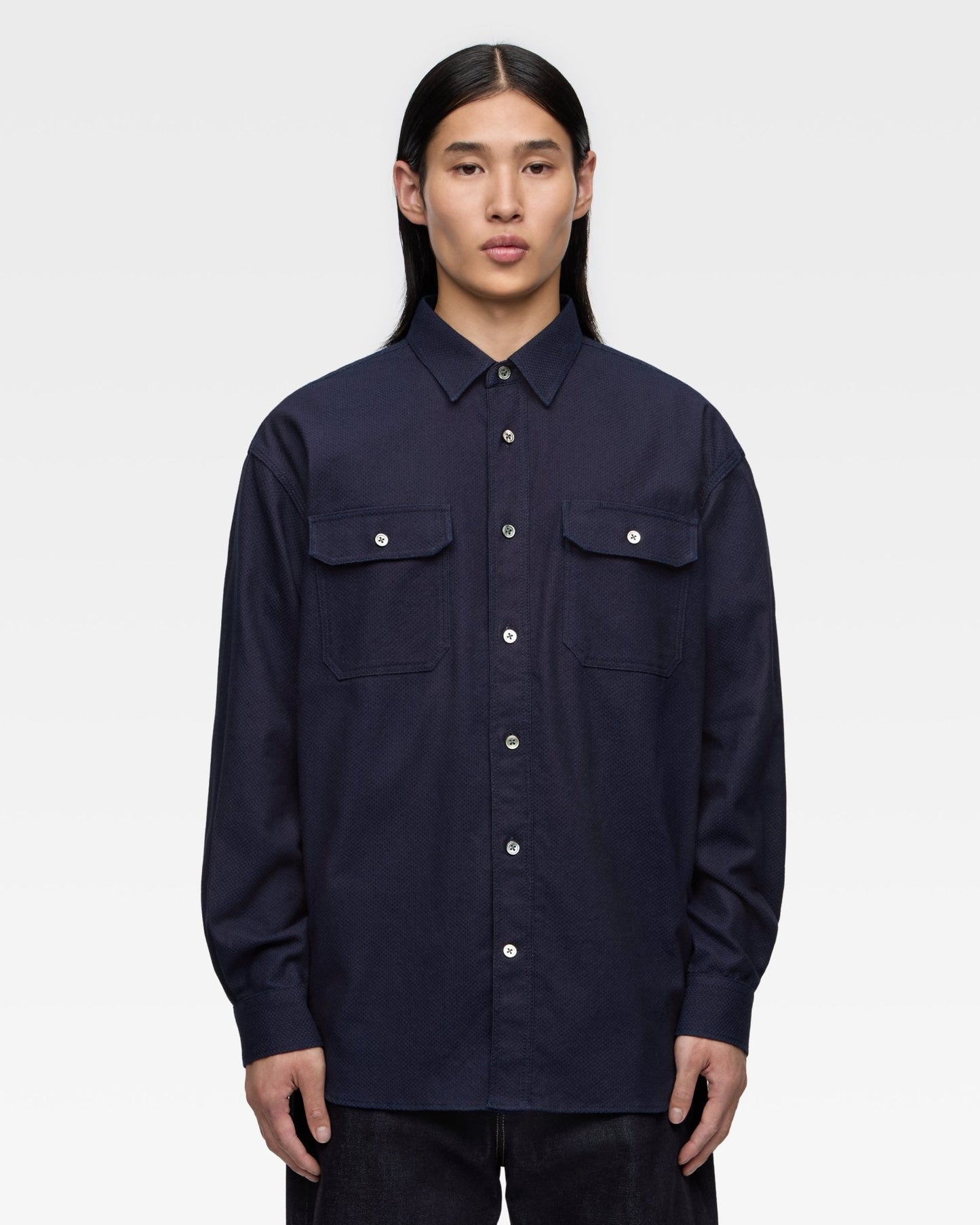 SASHIKO CPO SHIRT - MOMOTARO JEANS