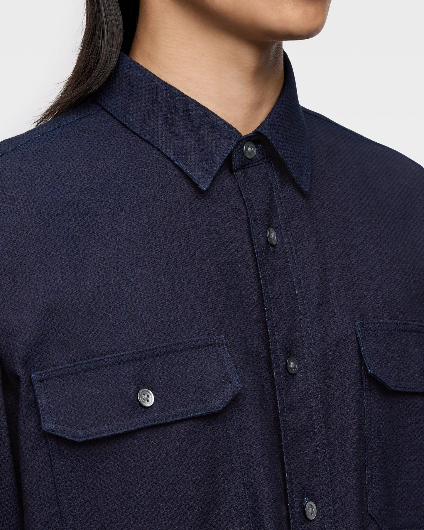 SASHIKO CPO SHIRT - MOMOTARO JEANS