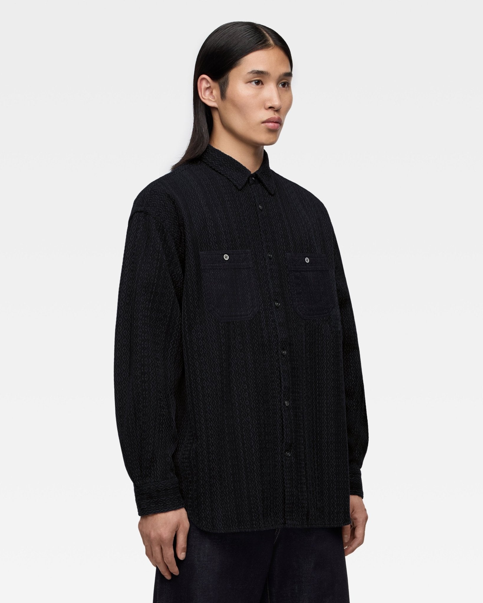 SASHIKO WORK SHIRT - MOMOTARO JEANS