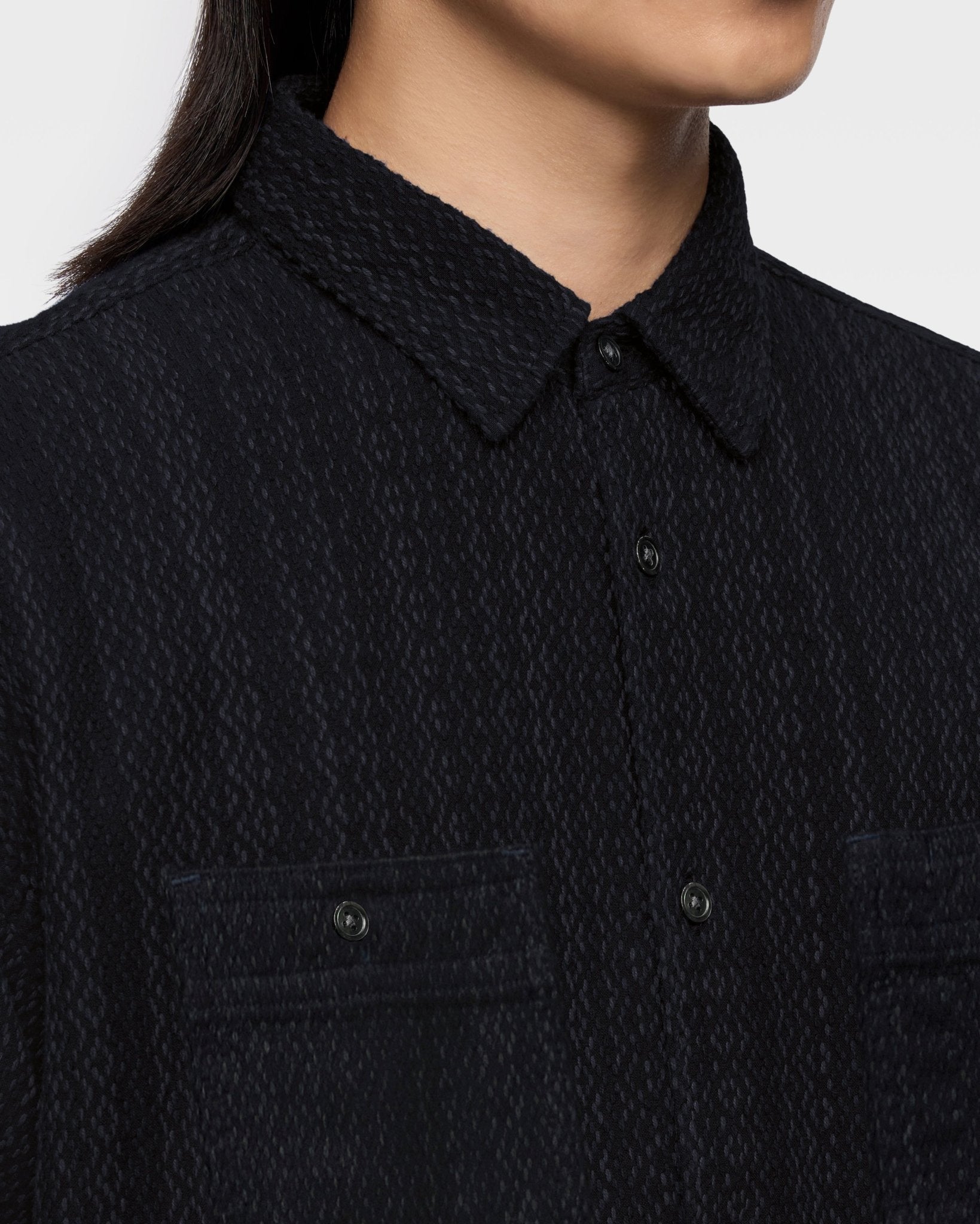 モコ太郎 SASHIKO WORK SHIRT – MOMOTARO JEANS
