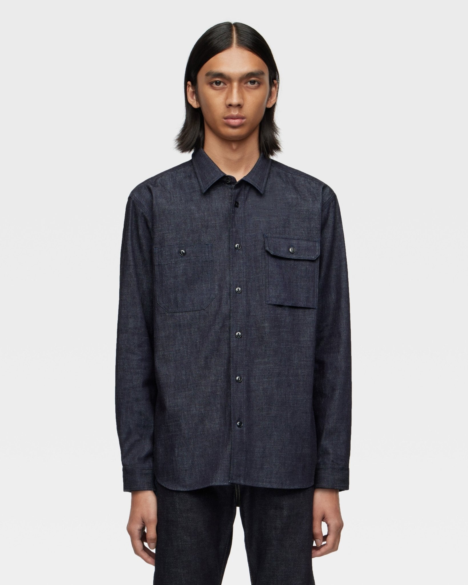 TRIPLE STITCH L/S DENIM SHIRT – MOMOTARO JEANS TRIPLE STITCH L/S DENIM SHIRT – MOMOTARO JEANS