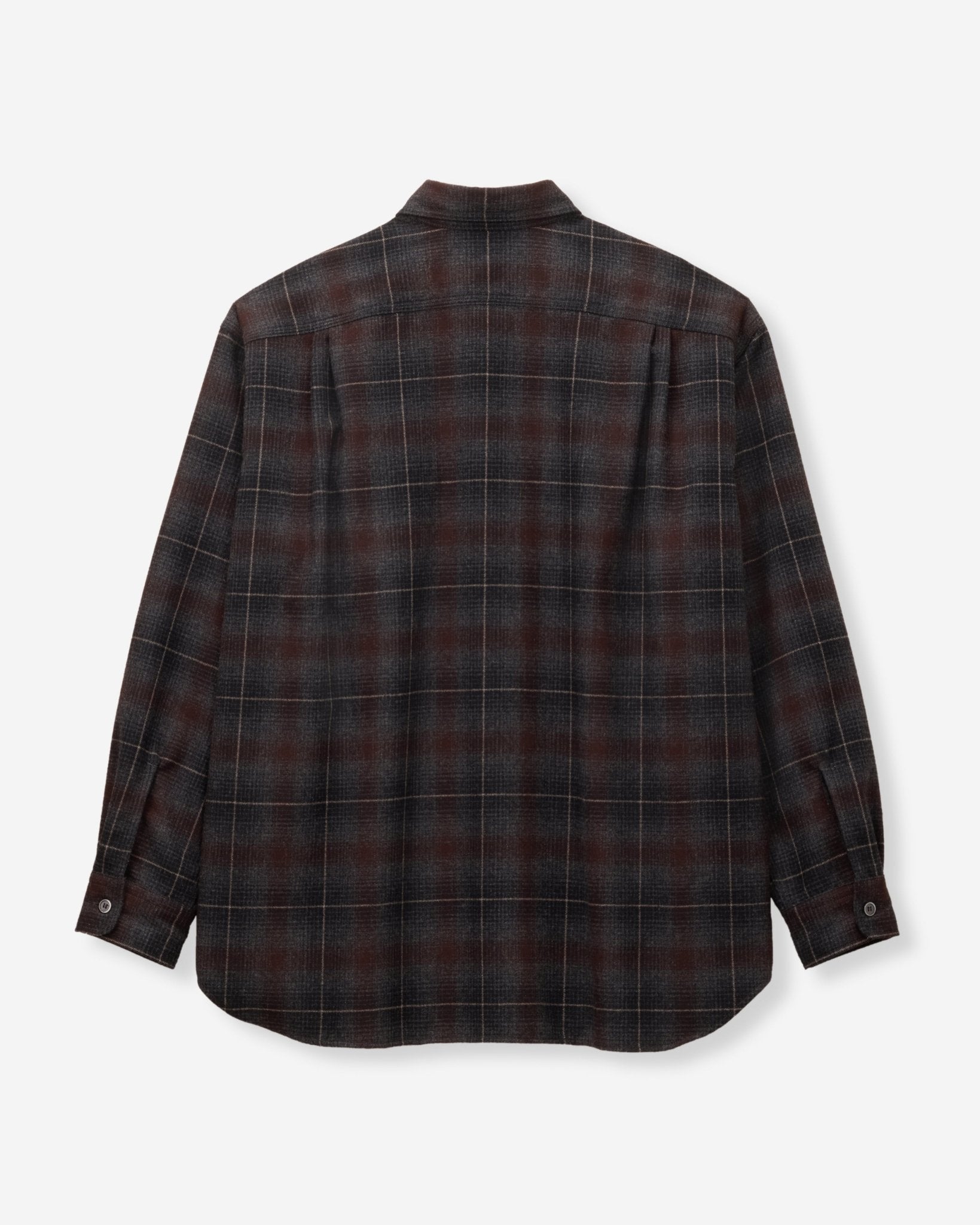 WOOL×CASHMERE OMBRE CHECK L/S SHIRT – MOMOTARO JEANS