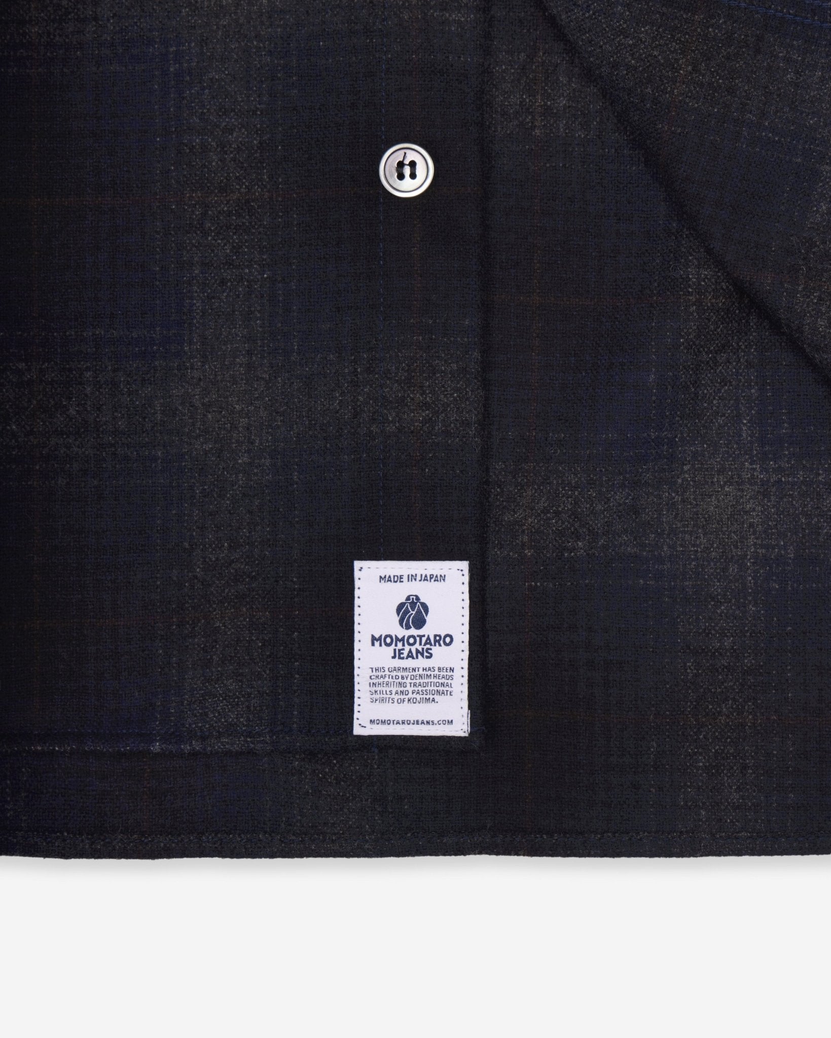 WOOL×CASHMERE OMBRE CHECK L/S SHIRT - MOMOTARO JEANS