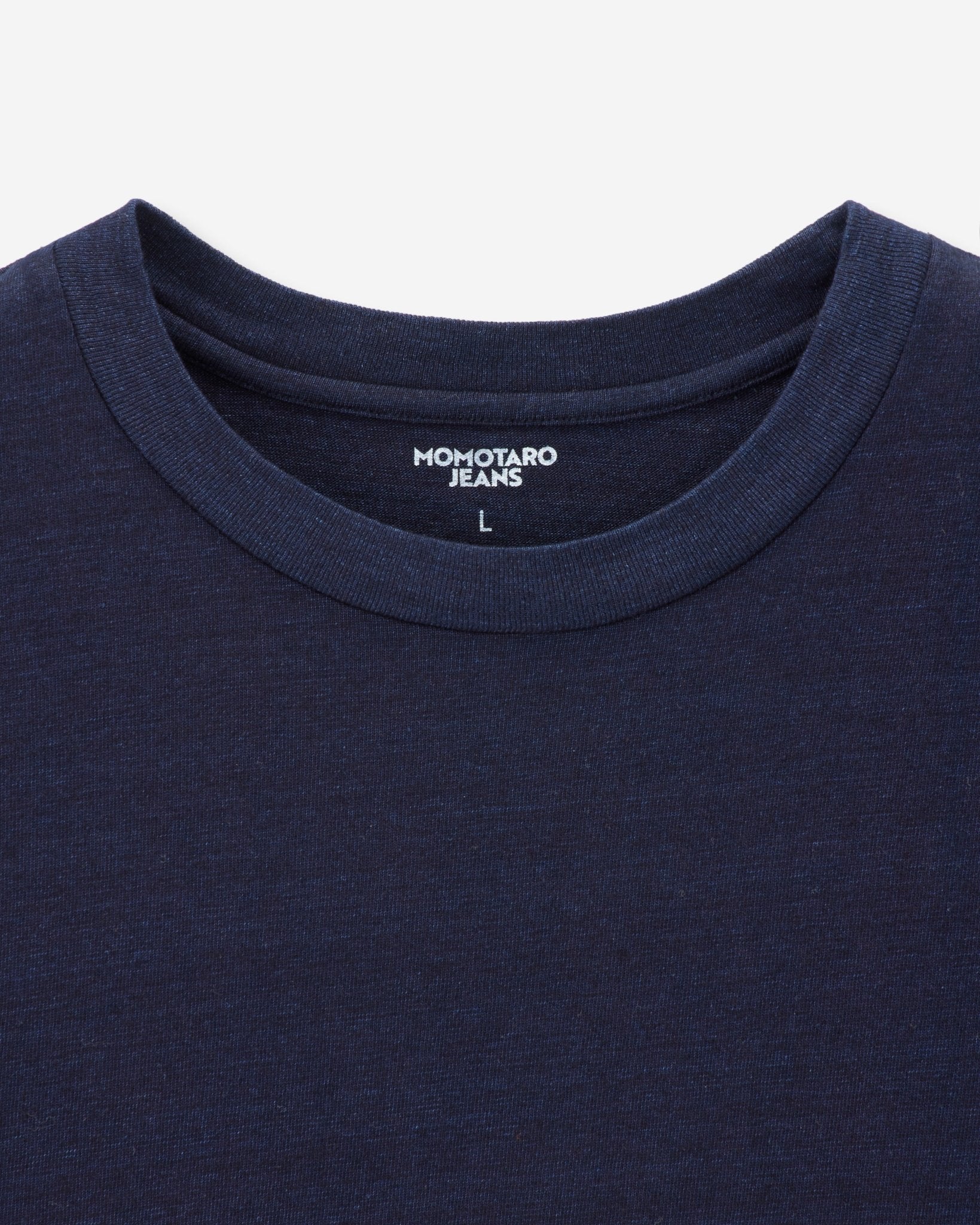 YARN DYED L/S TEE - INDIGO - MOMOTARO JEANS