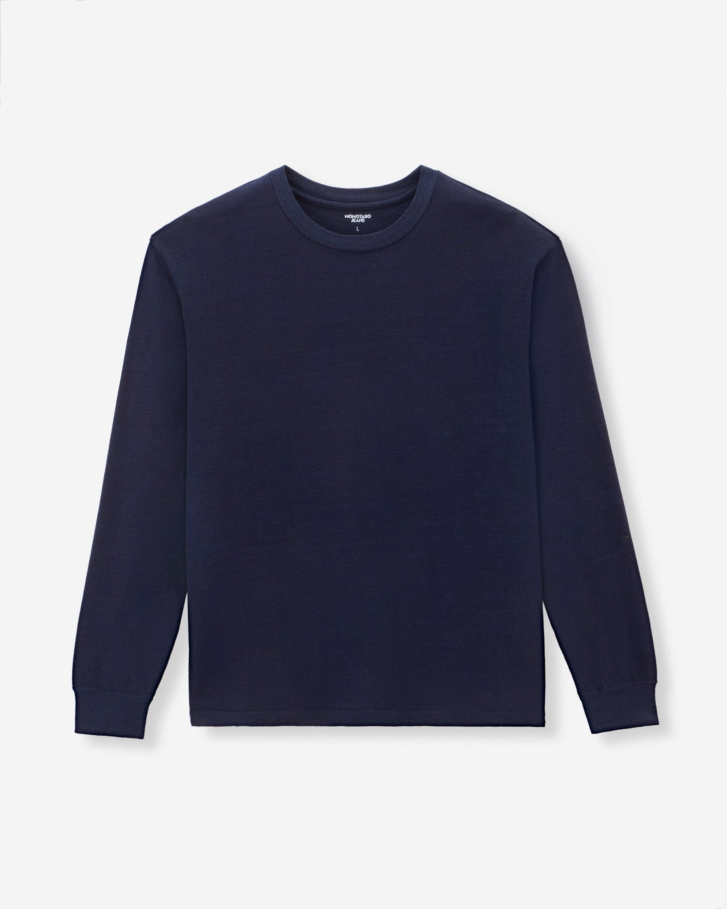YARN DYED L/S TEE - INDIGO - MOMOTARO JEANS