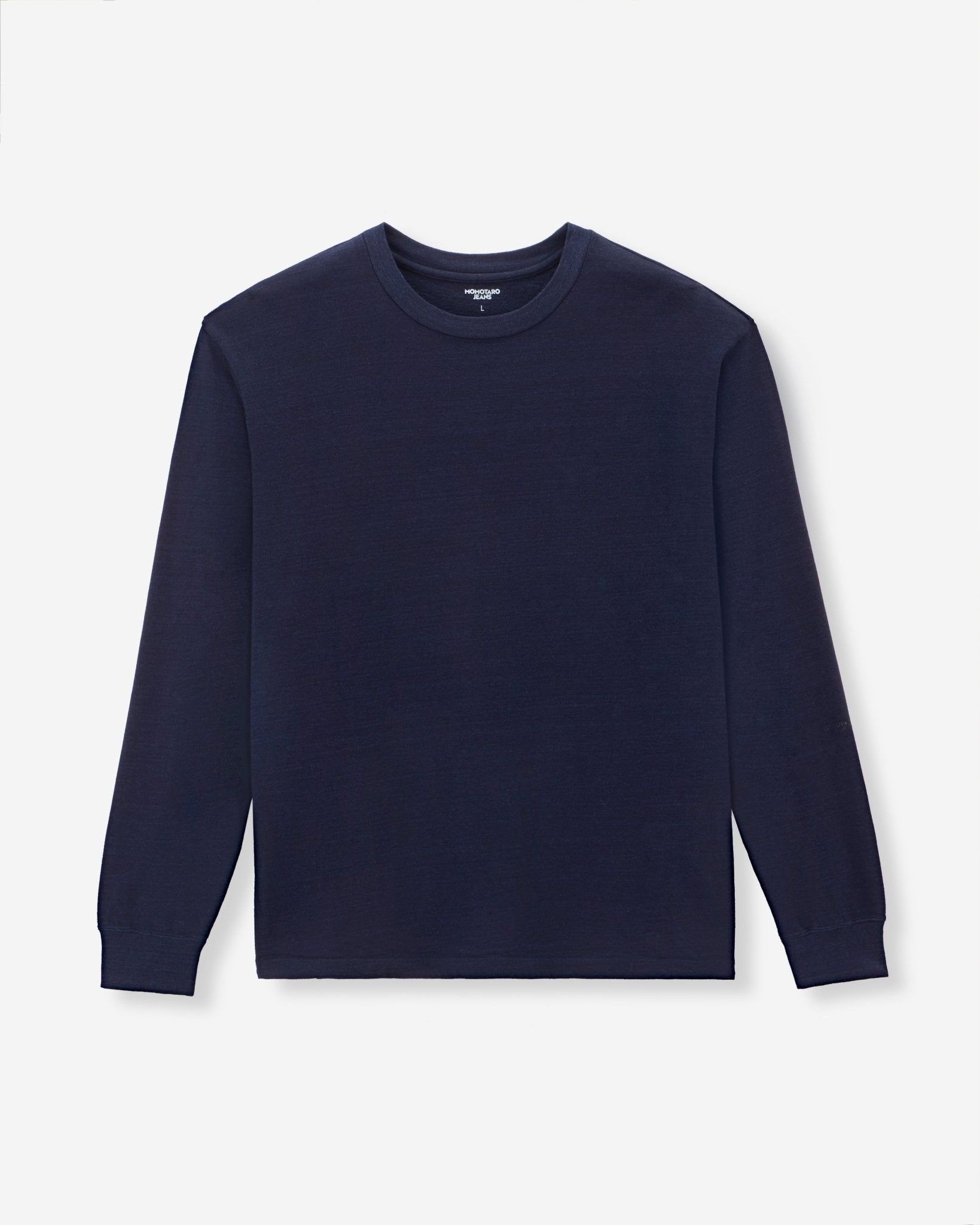 YARN DYED L/S TEE - INDIGO - MOMOTARO JEANS