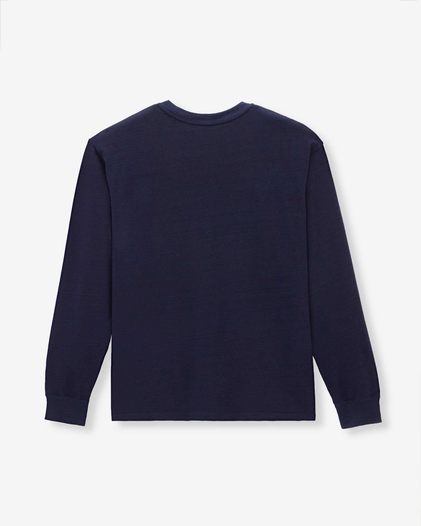 YARN DYED L/S TEE - INDIGO - MOMOTARO JEANS
