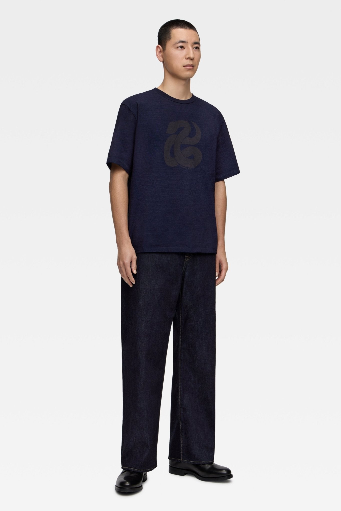 YARN DYED S/S TEE - SNAKE - MOMOTARO JEANS