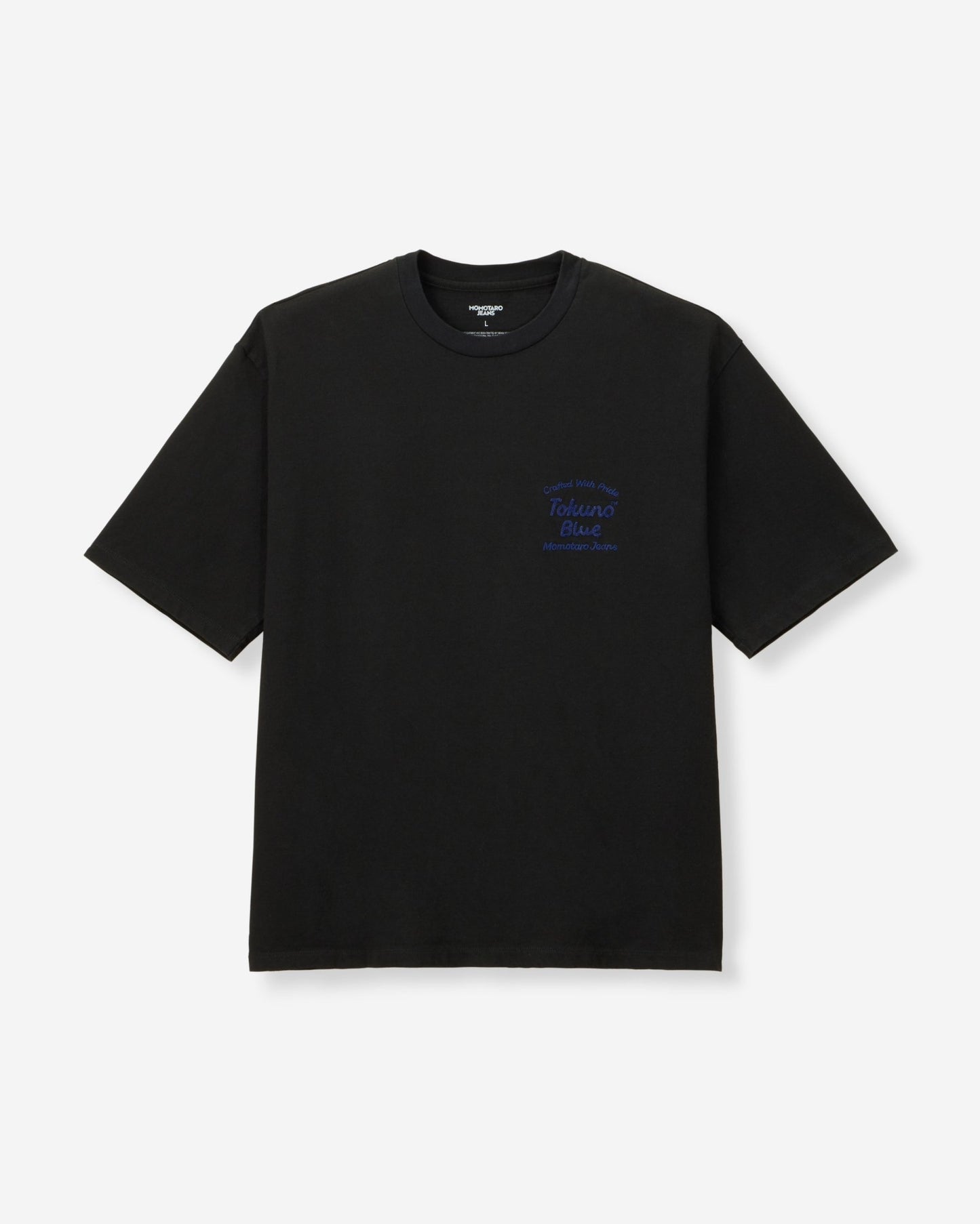 ZIMBABWE COTTON S/S TEE - EMBROIDERY - MOMOTARO JEANS