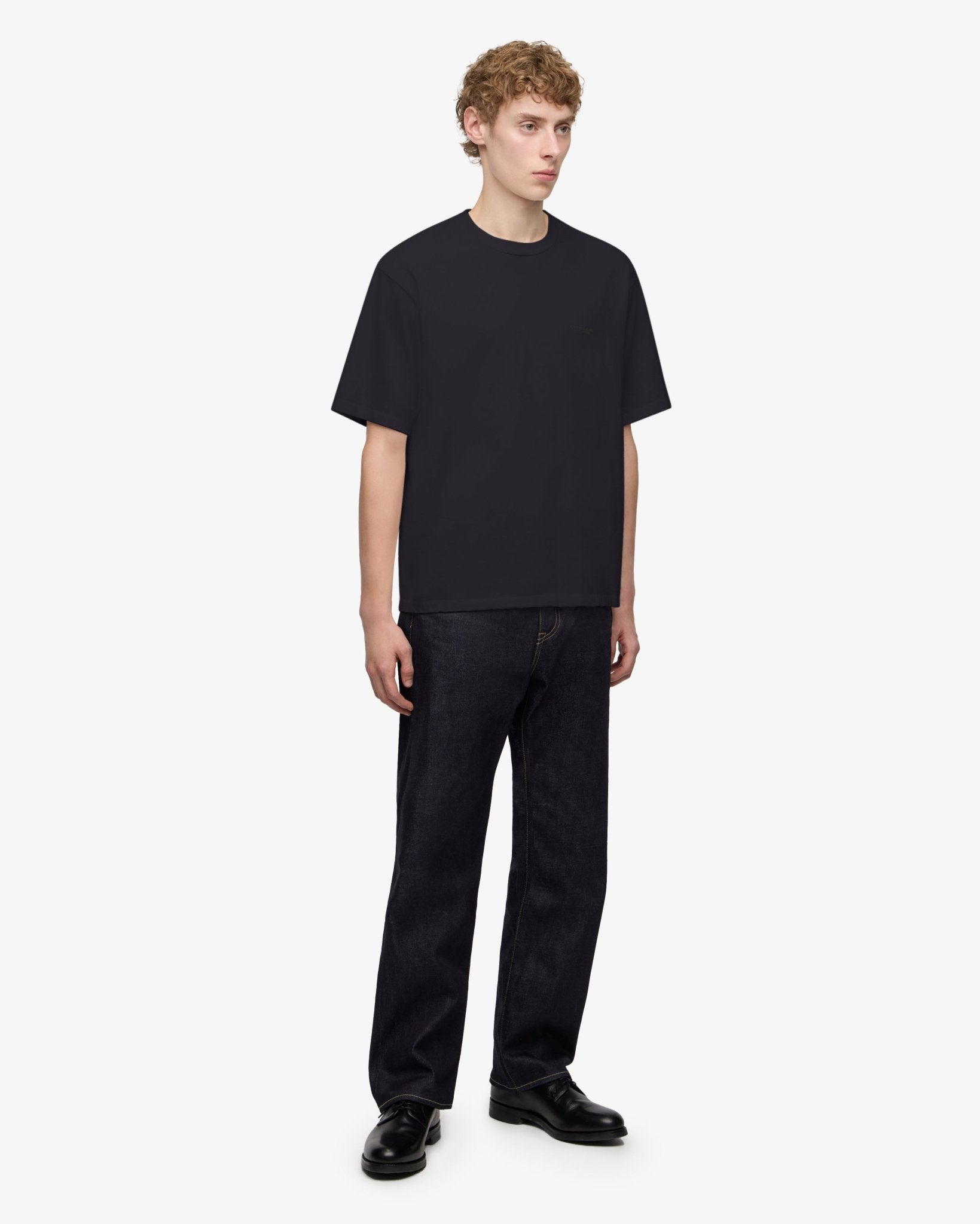 ZIMBABWE COTTON S/S TEE - TOKUNO BLUE - MOMOTARO JEANS